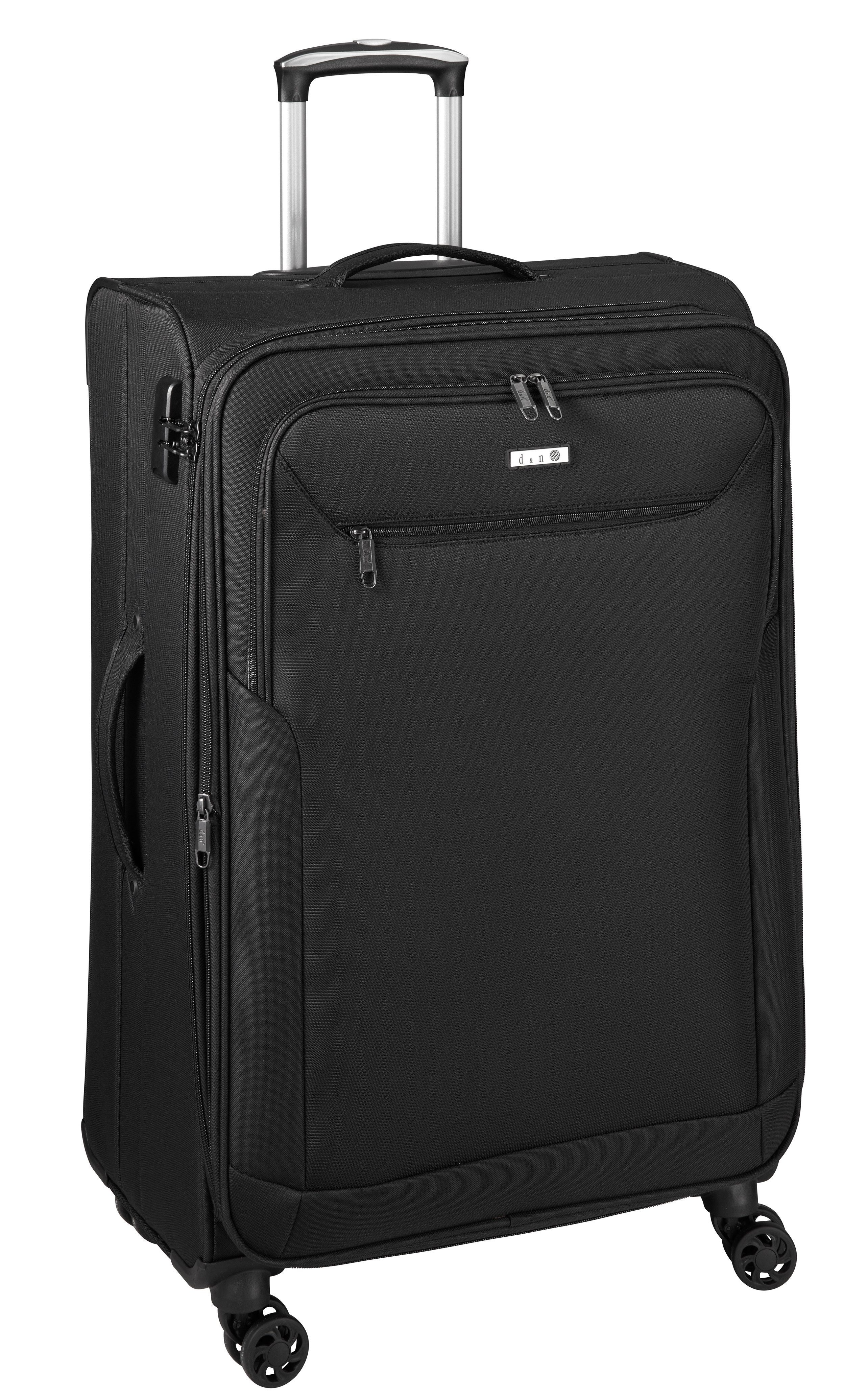 D&N Kofferset 4 Rollen - 66cm - 2,8 kg - mit Dehnfalte 4 Farben