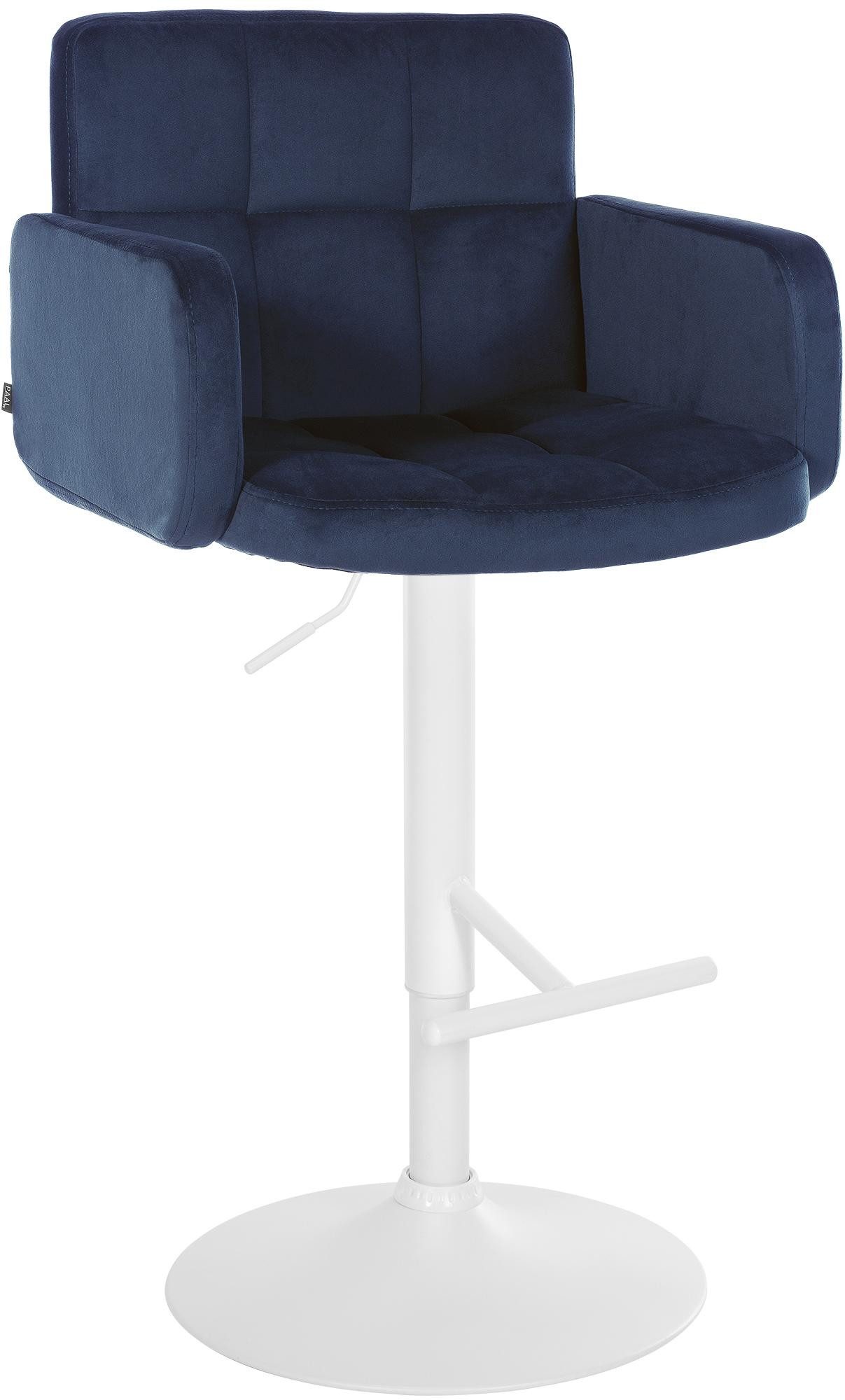CLP Barhocker Los Angeles Samt, höhenverstellbar und drehbar