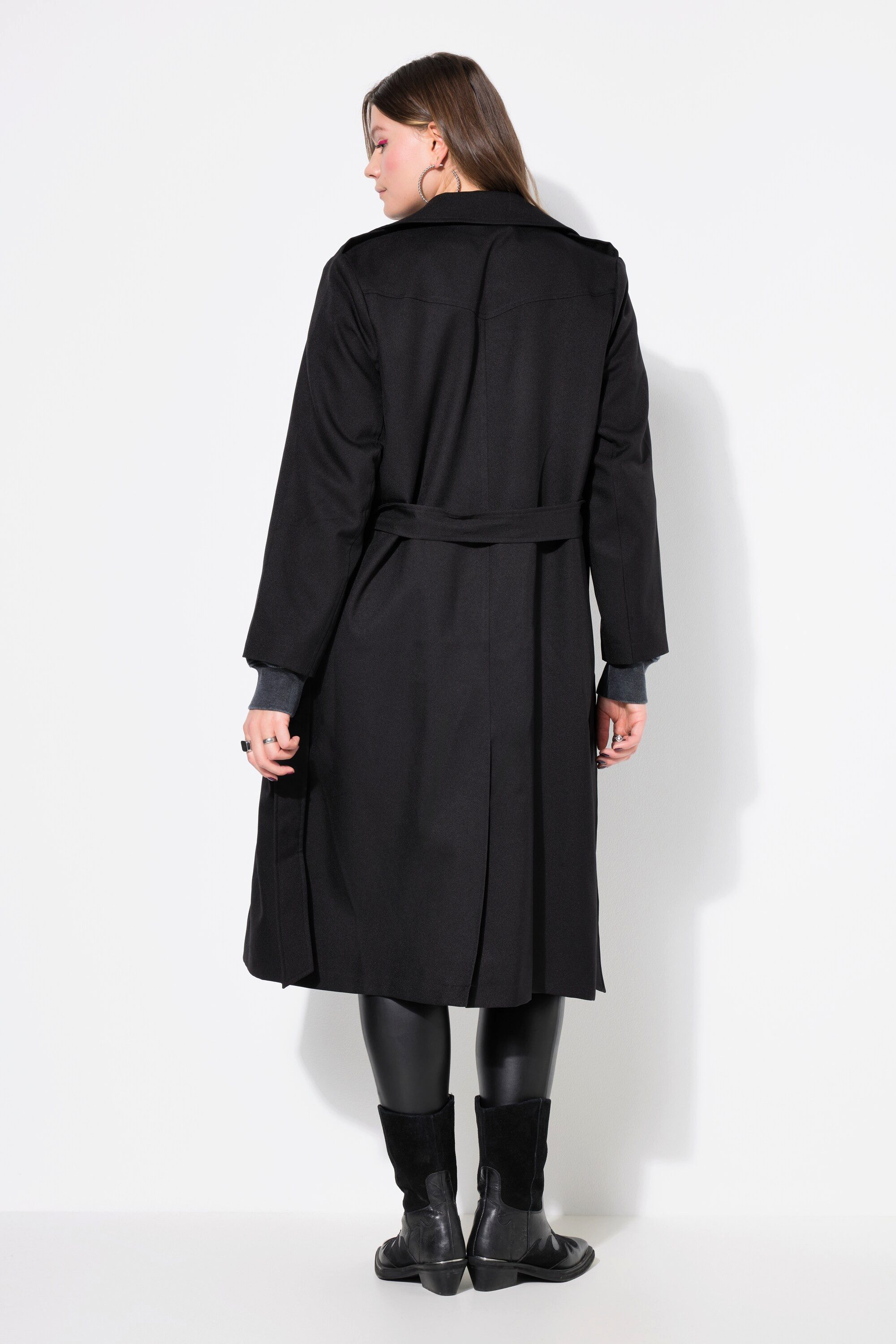 Studio Untold Wintermantel Trenchcoat A-Line Reverskragen