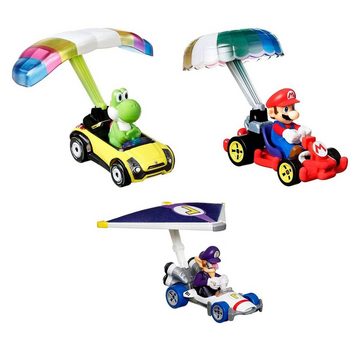 Mattel® Spielzeug-Rennwagen Mattel HDB38: Hot Wheels Mario Kart - DieCast Mini Fahrzeuge + Figuren
