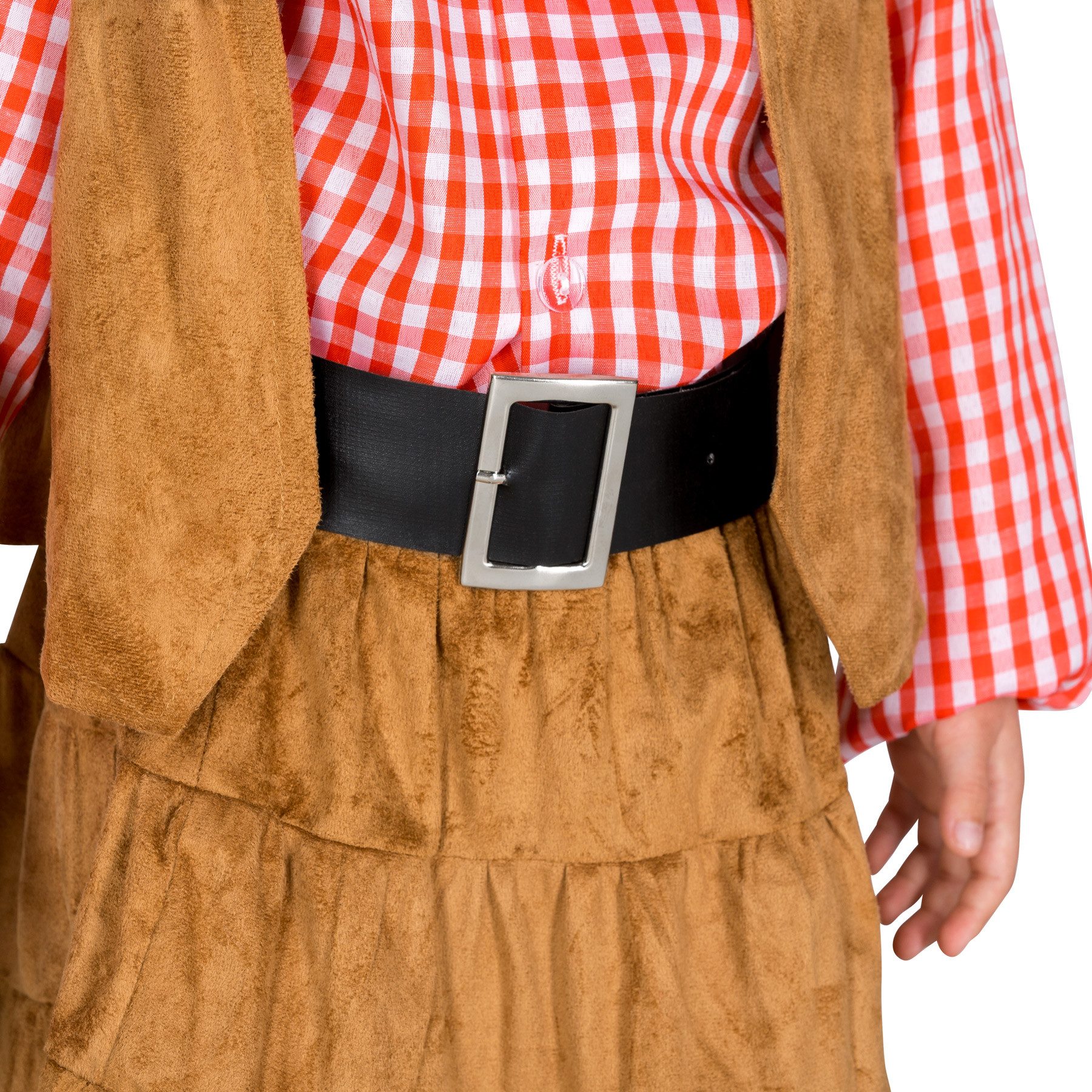 dressforfun Cowboy-Kostüm Mädchenkostüm Cowgirl Texas, Rock mit bequemem Gummizug