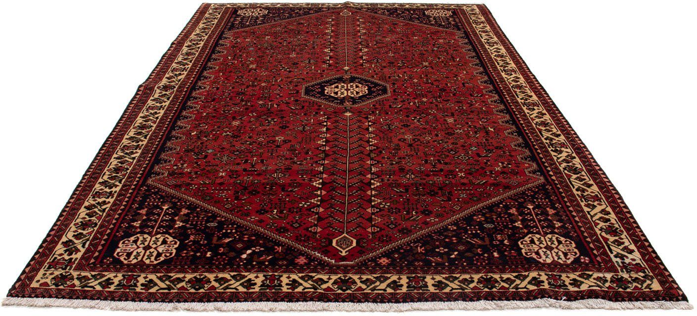 Wollteppich Shiraz Medaillon Rosso scuro 300 x 200 cm, morgenland, rechteckig, Höhe: 10 mm, Unikat mit Zertifikat