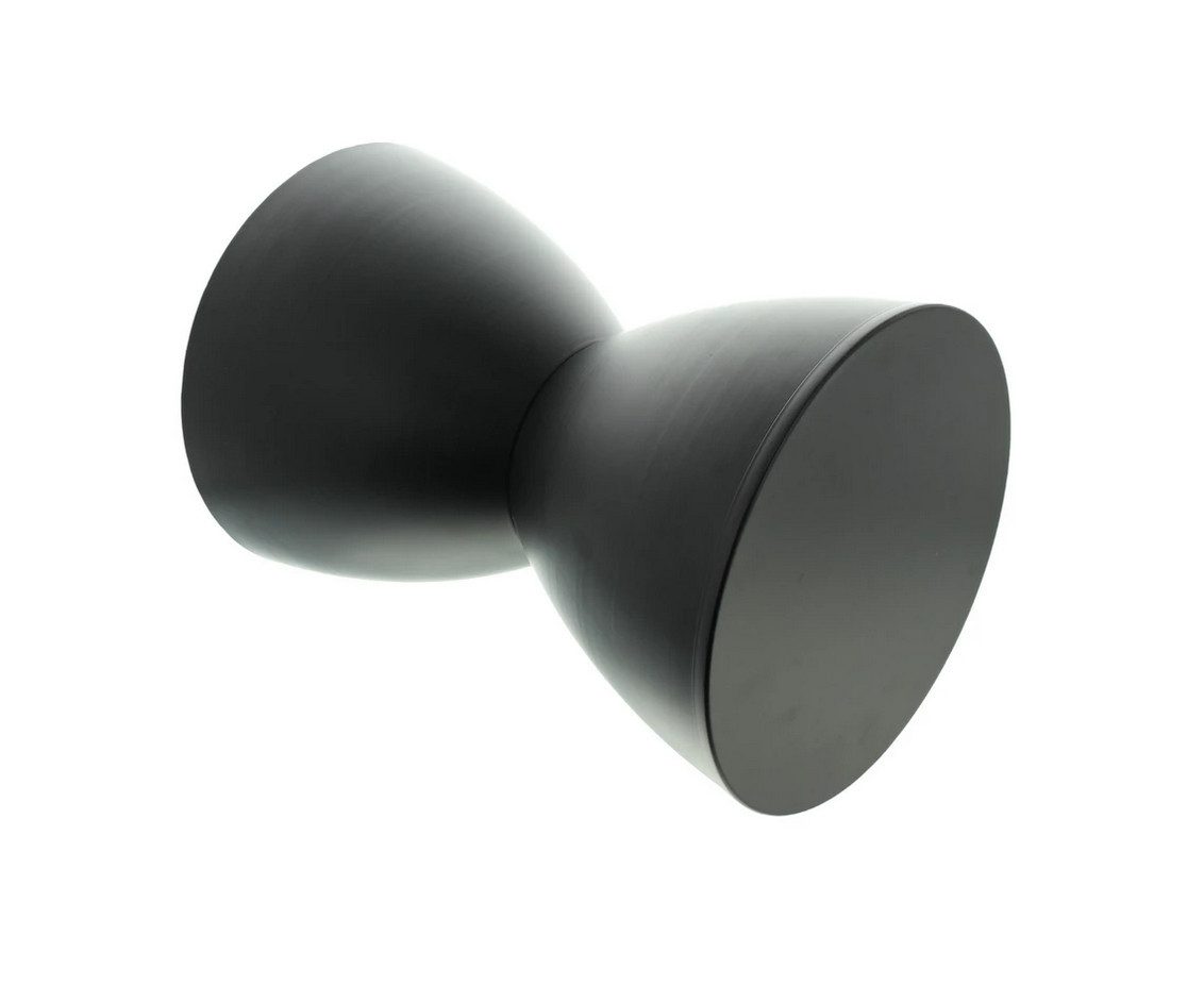 Home-trends24.de Beistelltisch Schwarz Beistelltisch Sofatisch Deko Sanduhrform Hocker Kaffeetisch