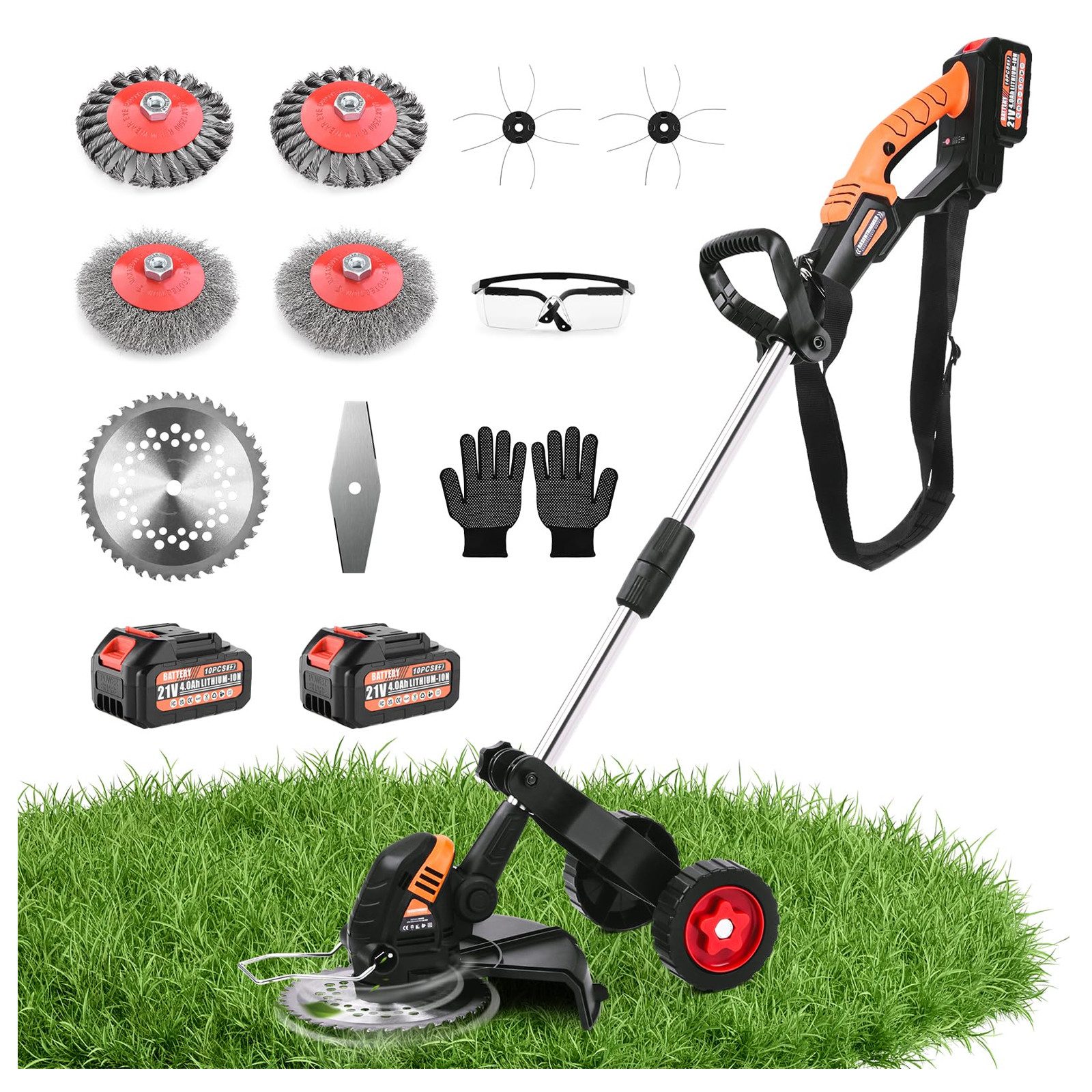 XERSEK Elektro-Rasentrimmer 5-IN-1 1200W Bürstenloser Elektrische günstig online kaufen