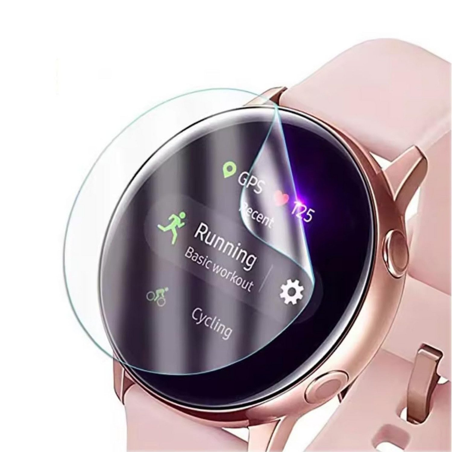Wigento Displayschutzfolie Smartwatch Hydrogel für Samsung Galaxy Watch 9 / 8 40mm Cover Folie für Samsung Galaxy Watch 9 / 8 40mm, Hydrogel Display Schutz Folie