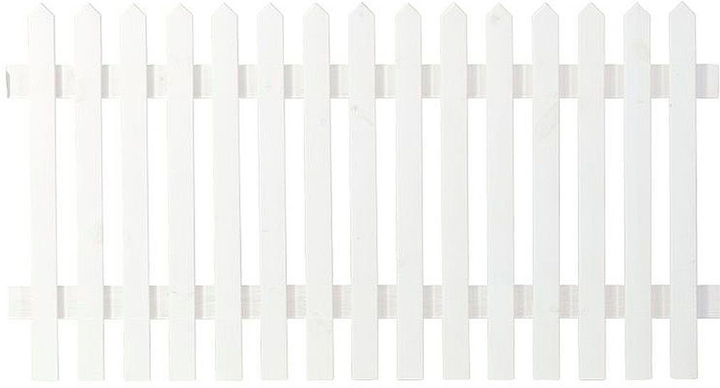 PLUS Gartenzaun Skagen, (Set), Höhe: 80 und 120 cm, Gesamtlänge: 4,78 bis 23,62 m, zum Einbetonieren