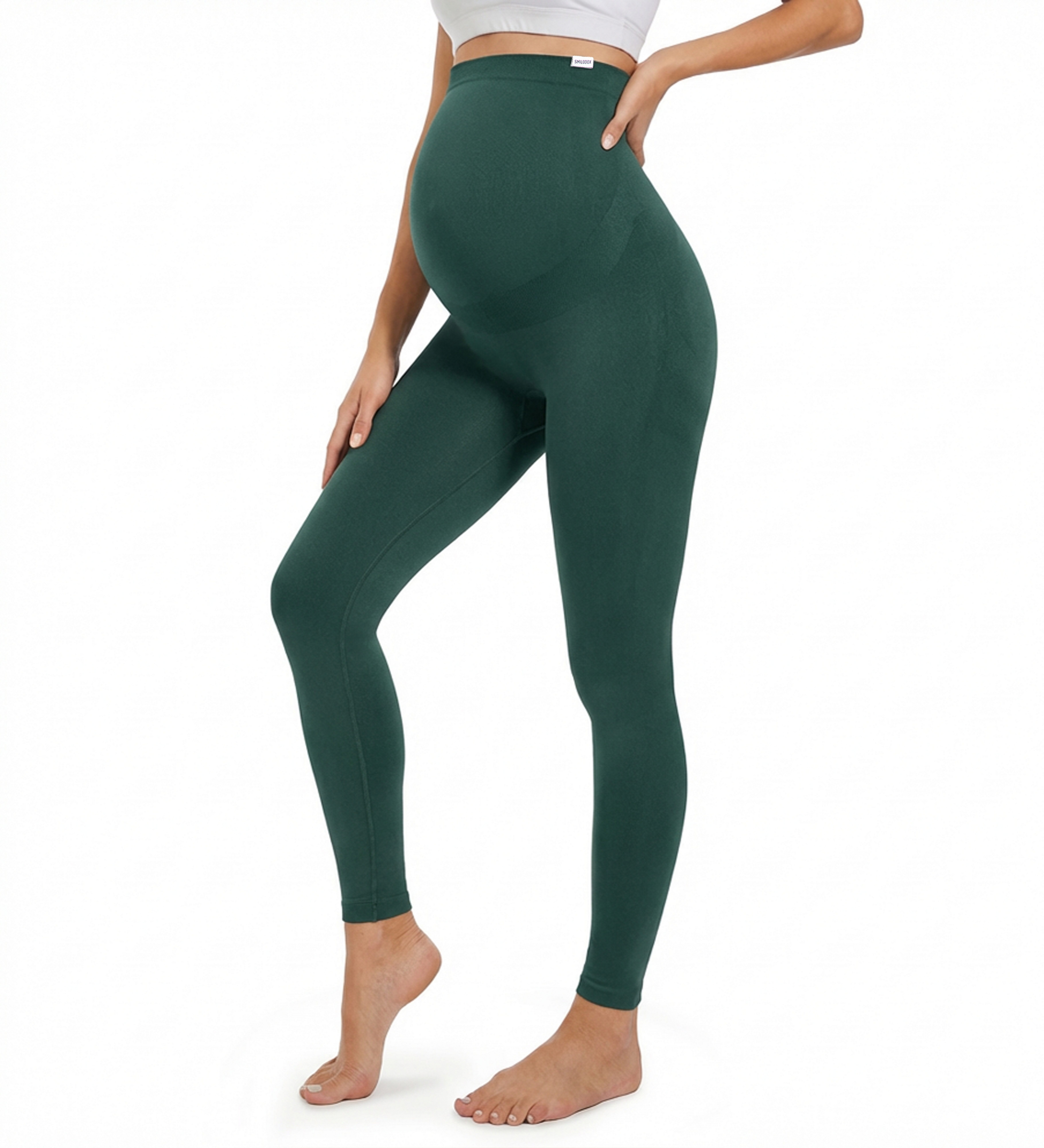 Smilodox Leggings Loraine, Schwangerschaftsleggings Seamless mit extra hohem Bund Seamless, extra hoher Bund, elastisch & dehnbar