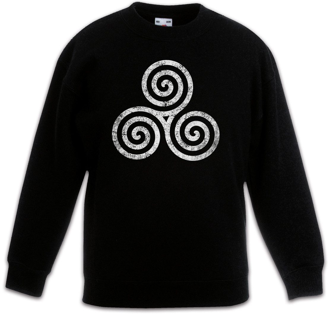 Sweatshirt Triskelion Symbol III Kinderpullover Nordic Celtic Kelten Knoten Larp