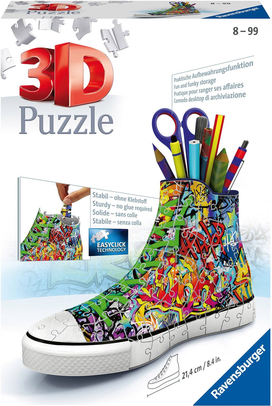 Ravensburger 3D-Puzzle Sneaker Graffiti Style, 108 günstig online kaufen