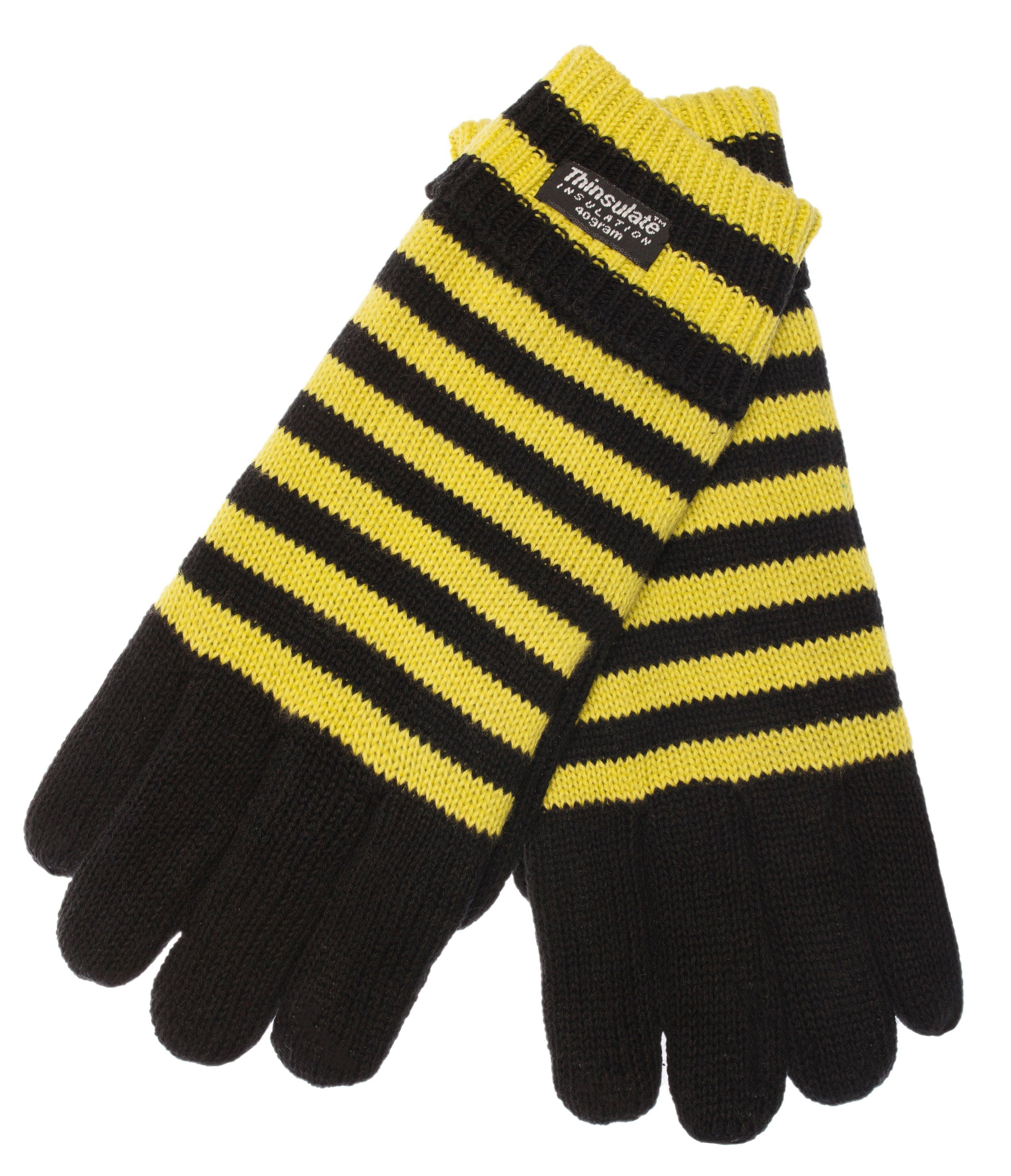 Informationen zum Versandhandel EEM Strickhandschuhe Herren-2805 schwarz-gelb
