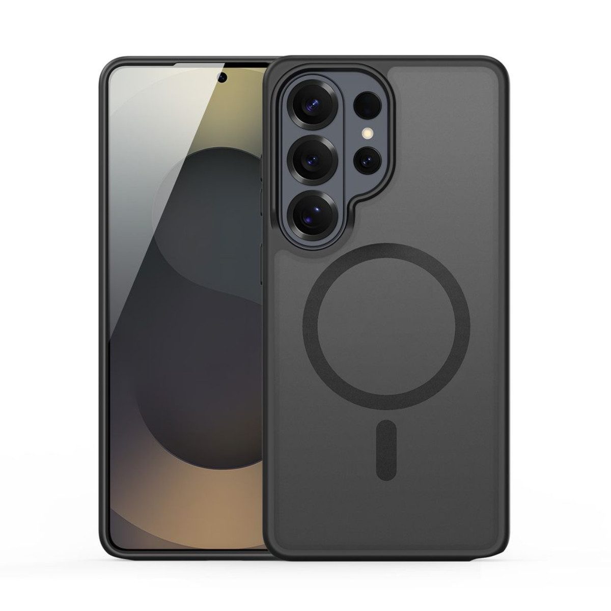 Dux Ducis Handyhülle Yind Magnetfunktion Kompatibel mit Samsung Galaxy S26 Ultra Schwarz 6,9 Zoll, Schlanke Hülle mit integrierter Magnetfunktion für kabelloses Laden