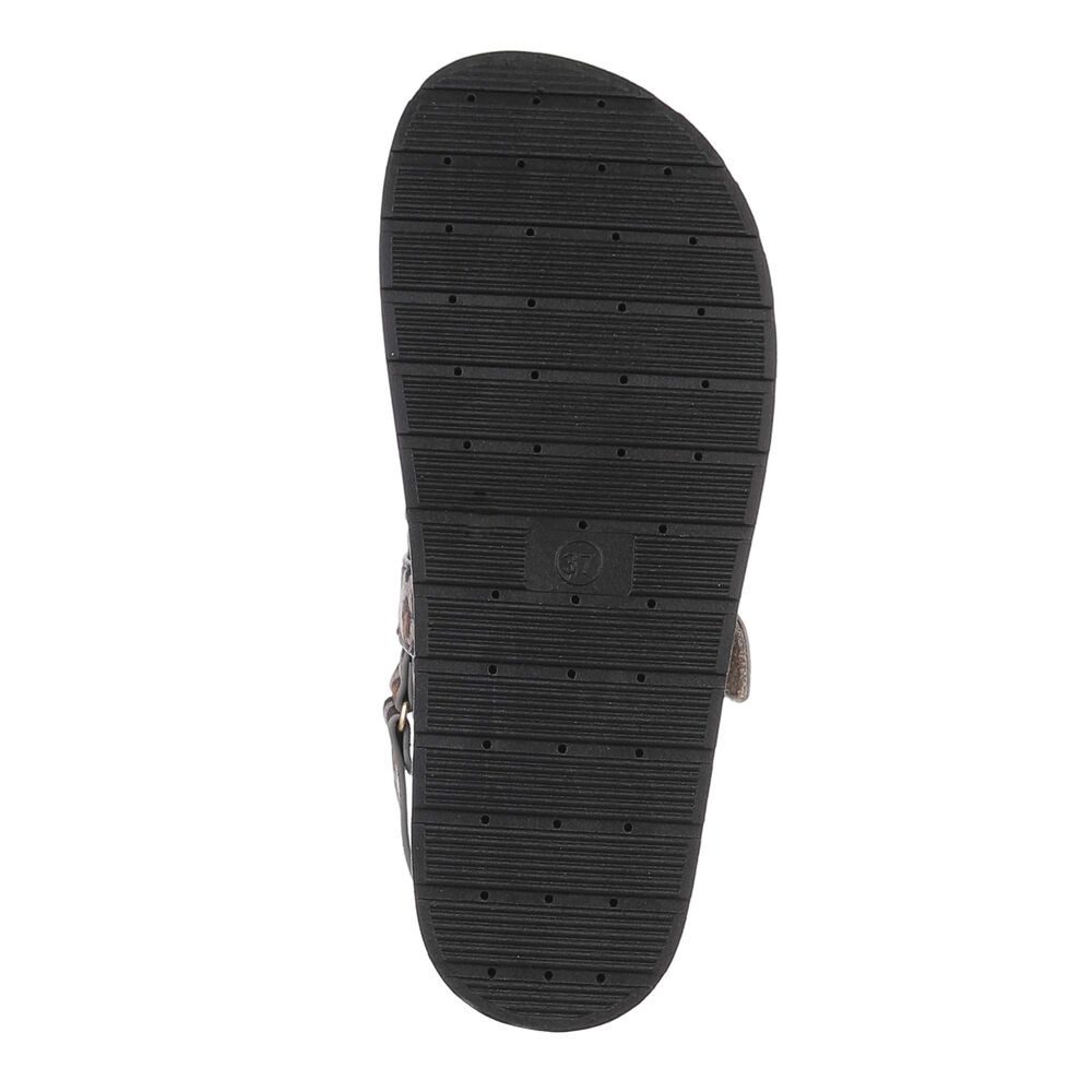 Ital-Design Bequeme Sandalen für den Sommer - Perfekte Alltagsschuhe Riemchensandalette (89322767) Flach Plateausandaletten in Schwarz