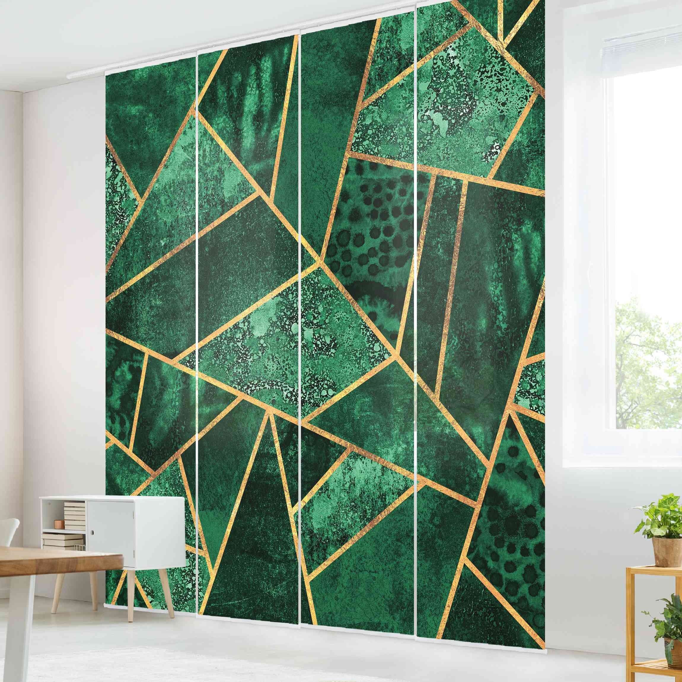 Bilderdepot24 Schiebegardine modern Flächenvorhang blickdicht Dunkler günstig online kaufen