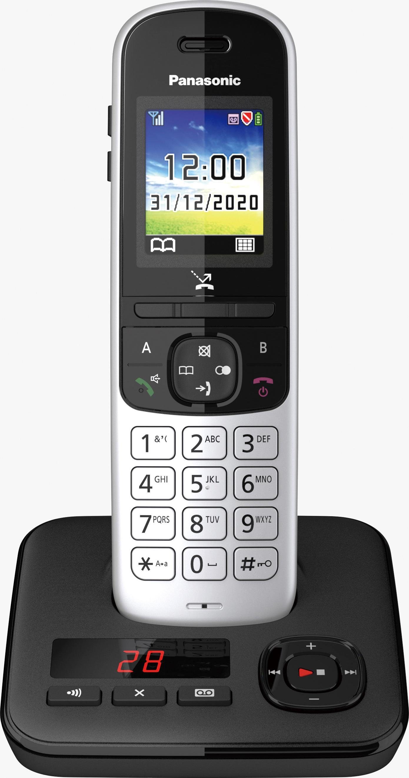 Panasonic KX-TGH720 Schnurloses DECT-Telefon (Mobilteile: 1, mit Anrufbeantworter)