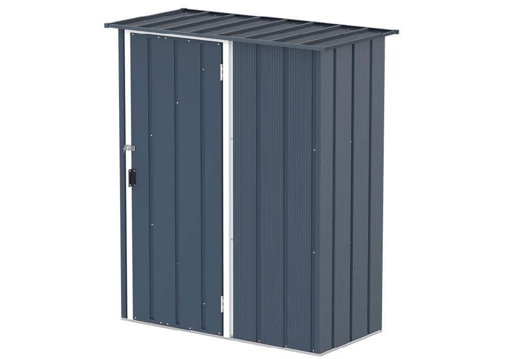 DURAMAX Gerätehaus Metall Gerätehaus 148x68 Gartenhaus Schiebetür, BxT: 163x82 cm, (1 St)