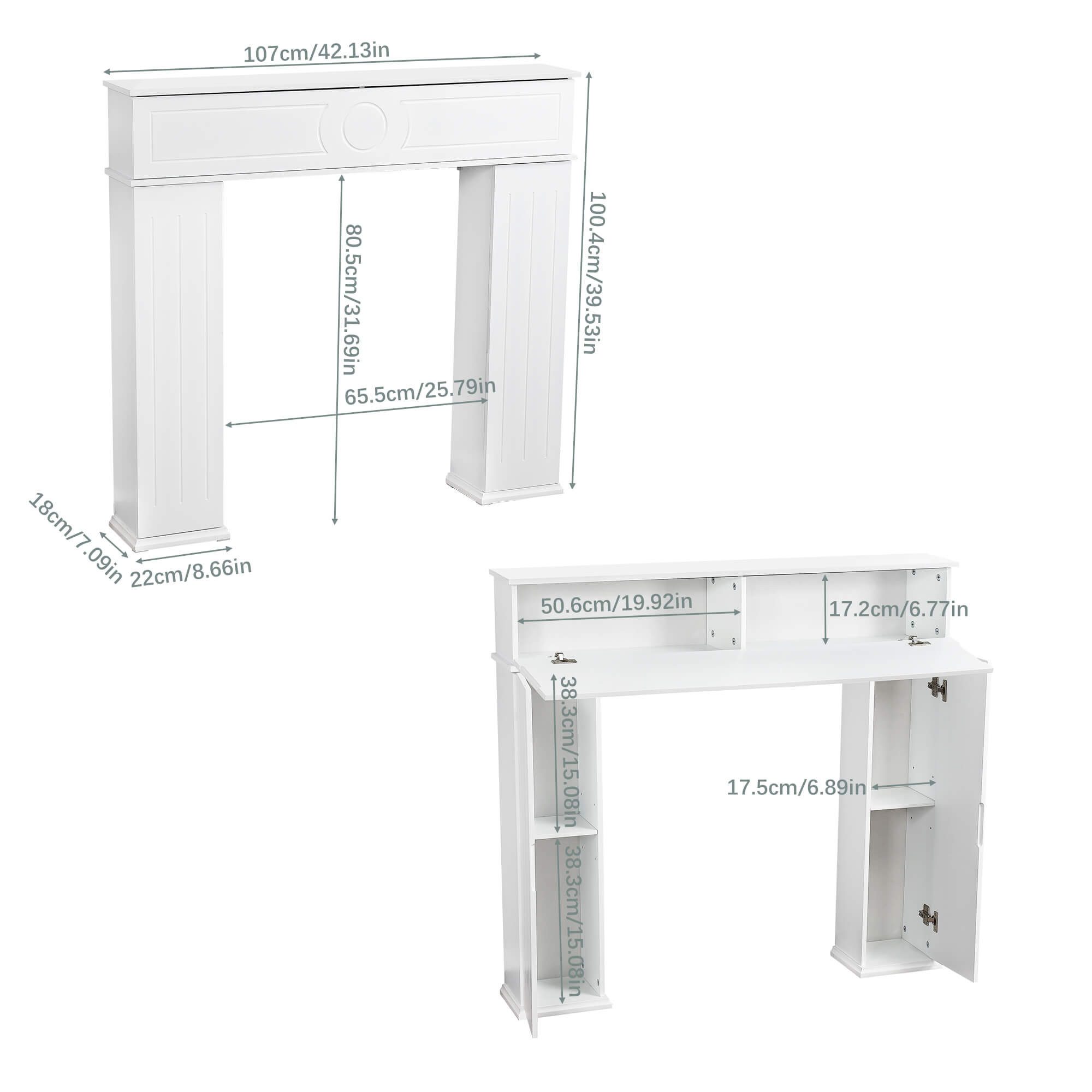 Furnishings Home Kaminumbauschrank Weihnachten Dekoration Beistellschrank günstig online kaufen