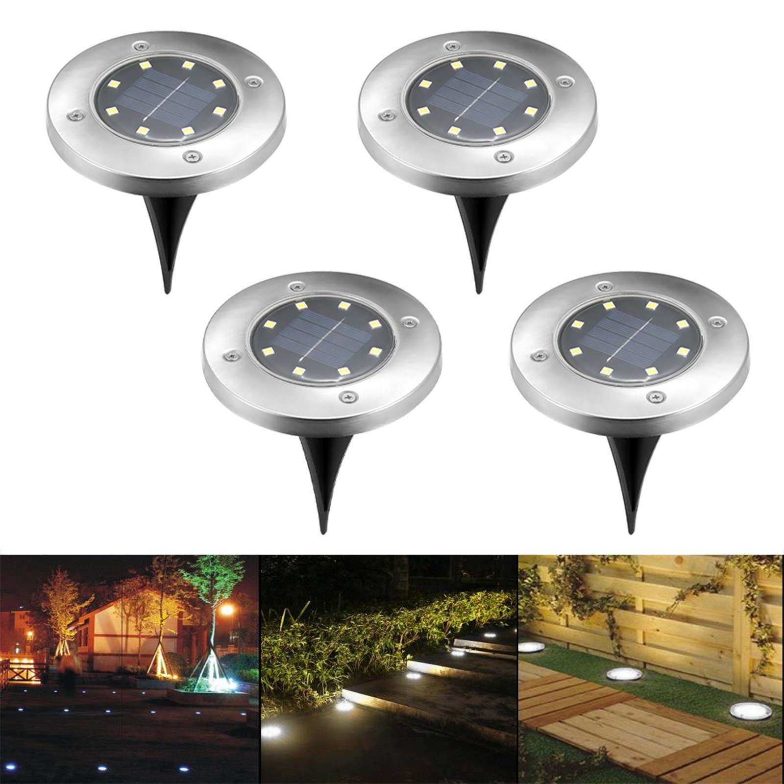 oyajia LED Solarleuchte 2/4er Set Solarleuchte günstig online kaufen