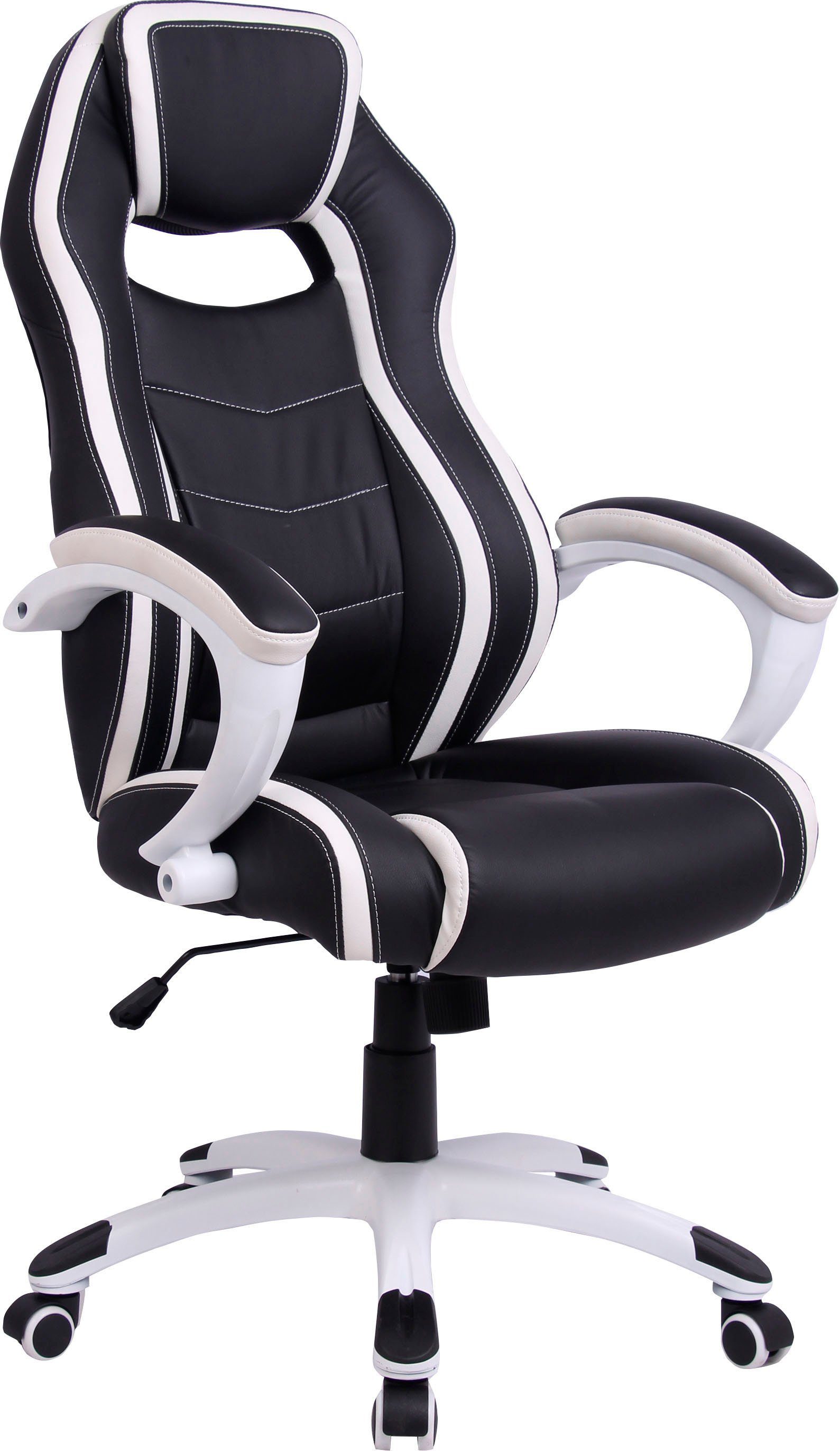 byLIVING Gaming-Stuhl Sydney, gemütlicher Chefsessel mit hohem Rücken und Wippmechanik