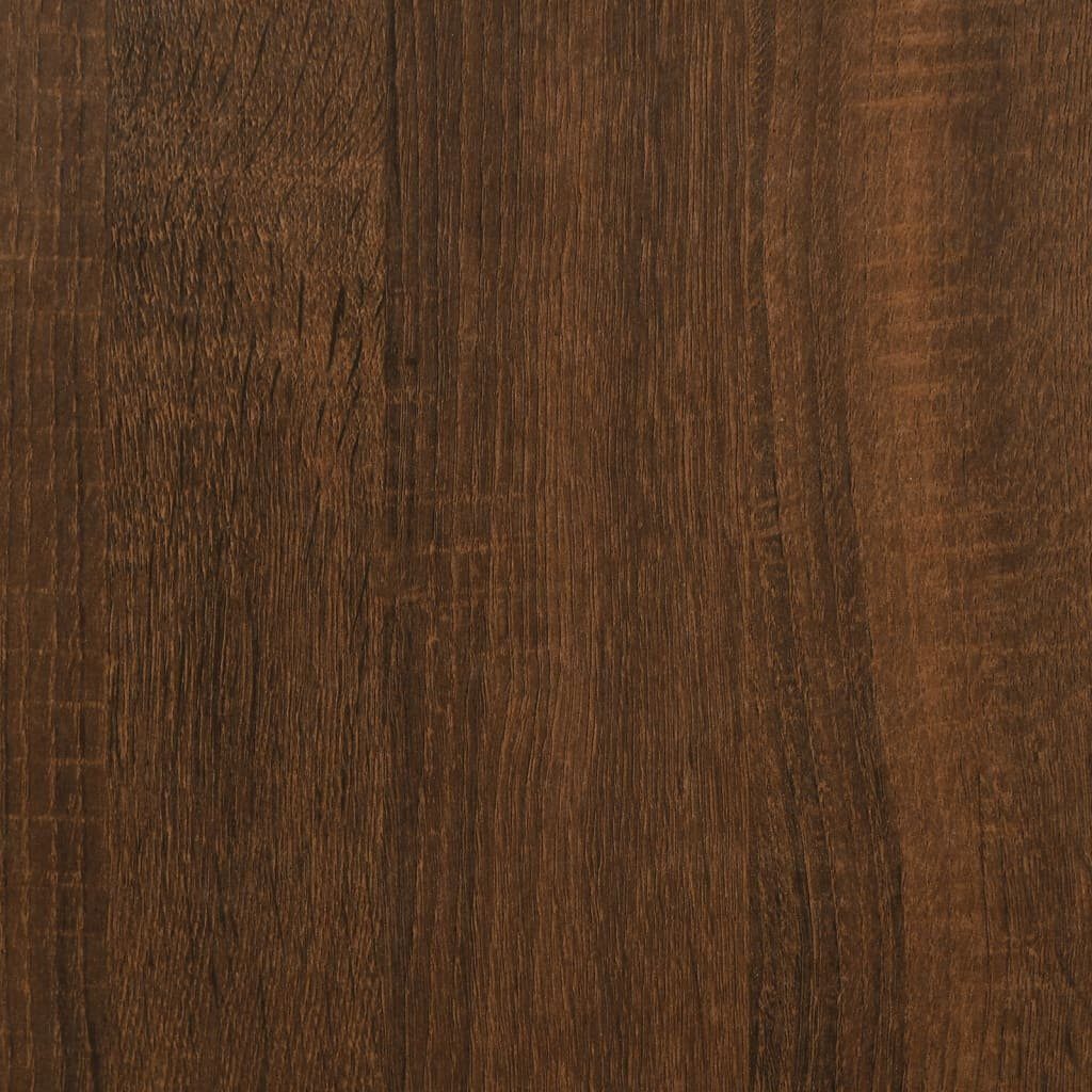 Konsolentisch Beistelltisch cm Braun furnicato Holzwerkstoff 75x34,5x75 Eichen-Optik