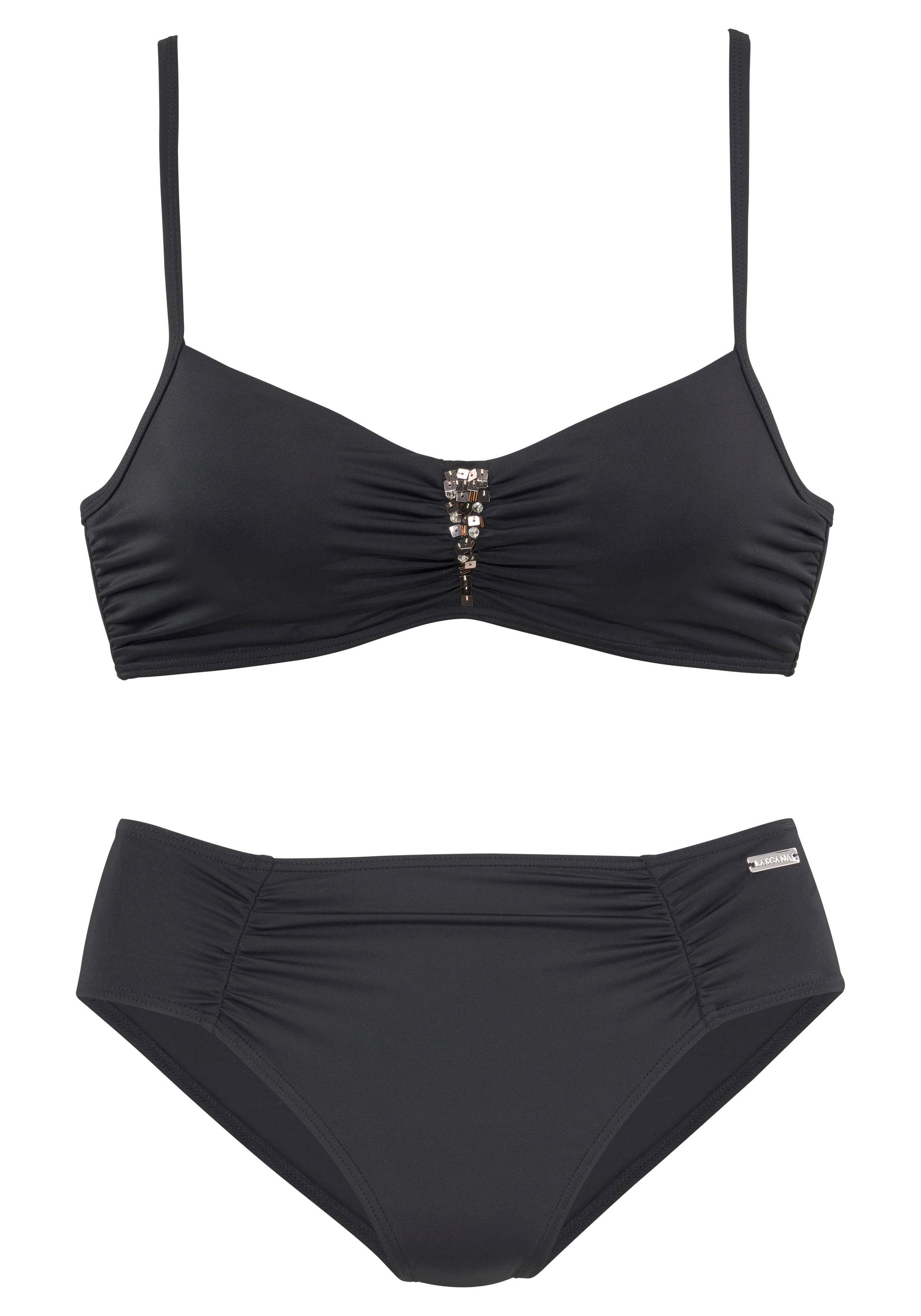 LASCANA Bügel-Bikini mit Pailletten-Verzierung günstig online kaufen