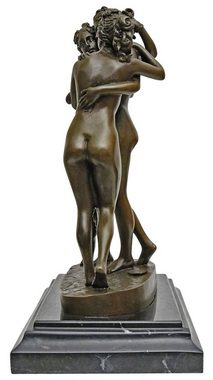 Aubaho Skulptur Bronzeskulptur drei Grazien nach Canova erotische Kunst Antik-Stil Bro