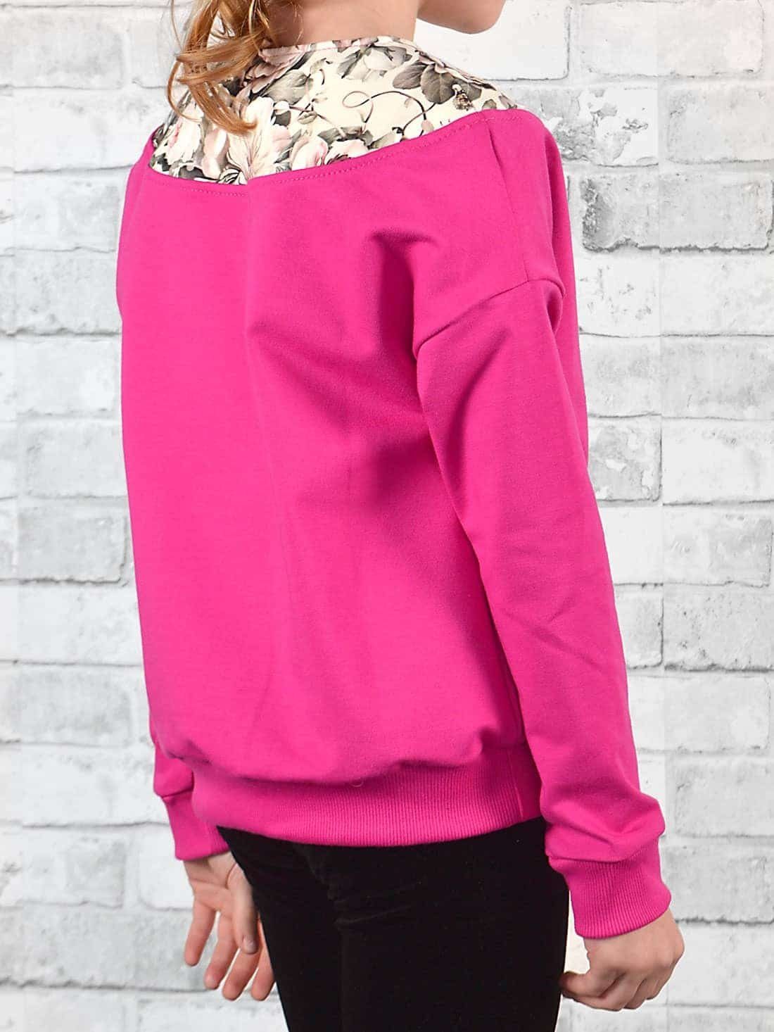 Pink Motiv Sweatshirt Mädchen KMISSO mit Pullover (1-tlg)