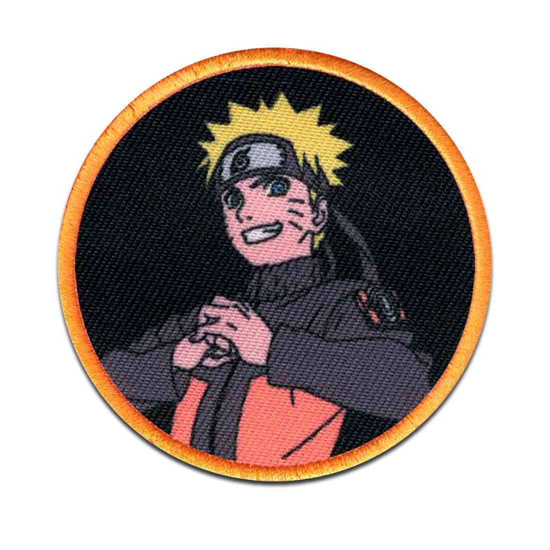 Naruto Aufnäher Bügelbild, Aufbügler, Applikationen, Patches, Flicken, zum aufbügeln, Polyester, Comercial Mercera Naruto Uzumaki Manga Anime - Größe: 6,1 x 6,1 cm