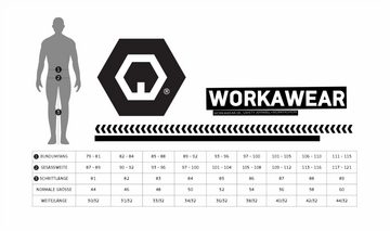 workawear Arbeitshose Top Qualität schwarz/grau Cargohose elastische Stoffeinsätze 2 Farbig
