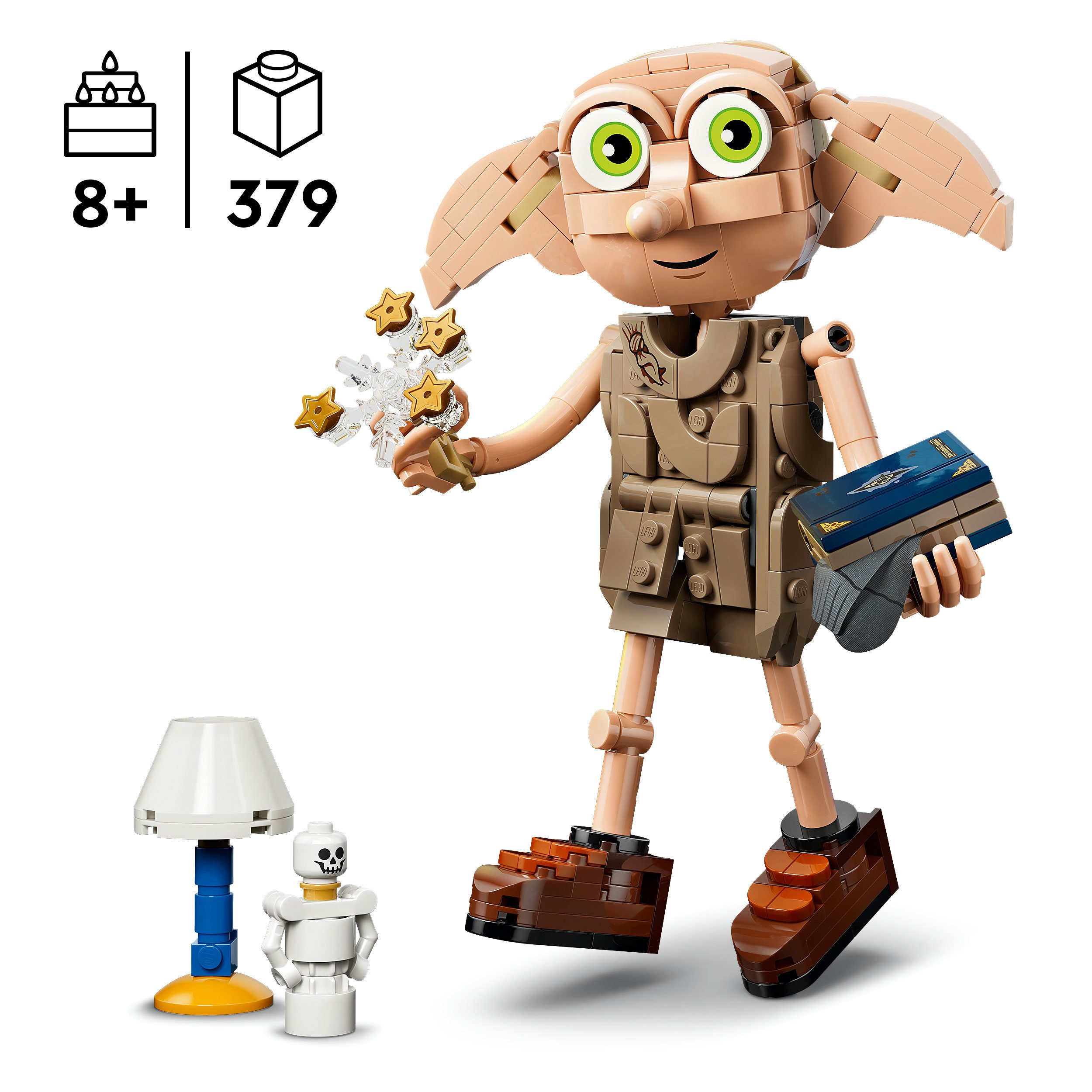 LEGO® Dobby, der Freie Elf (76469), LEGO Harry Potter Konstruktionsspielsteine, (379 St), Made in Europe