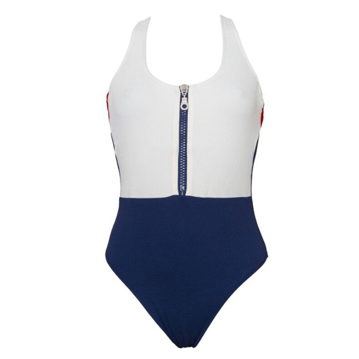 Miss Perfect Badeanzug 24003 Damen Sporty Bañador Normal Colorblock Cruzado