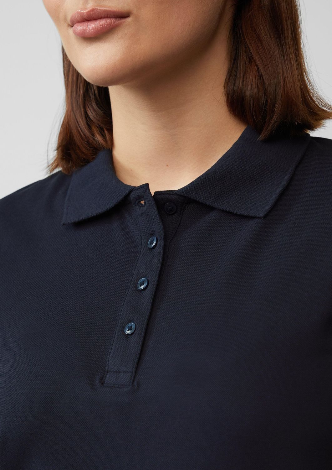 s.Oliver T-Shirt CURVE kurzarm, Kragen, Knöpfe günstig online kaufen