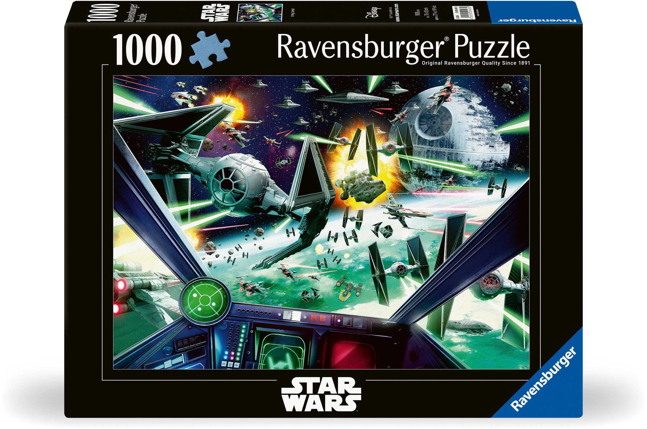 Ravensburger Пазлы 1000 Teile Пазлы Star Wars X-Wing Cockpit 12000403, 1000 Пазлыteile