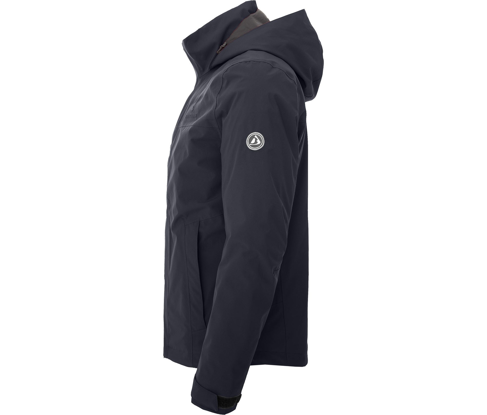 Bergson Regenjacke KAJAANI 3in1 Doppeljacke Herren Regenjacke, wasserdicht, mit Innen-Steppjacke, Normalgrößen, N