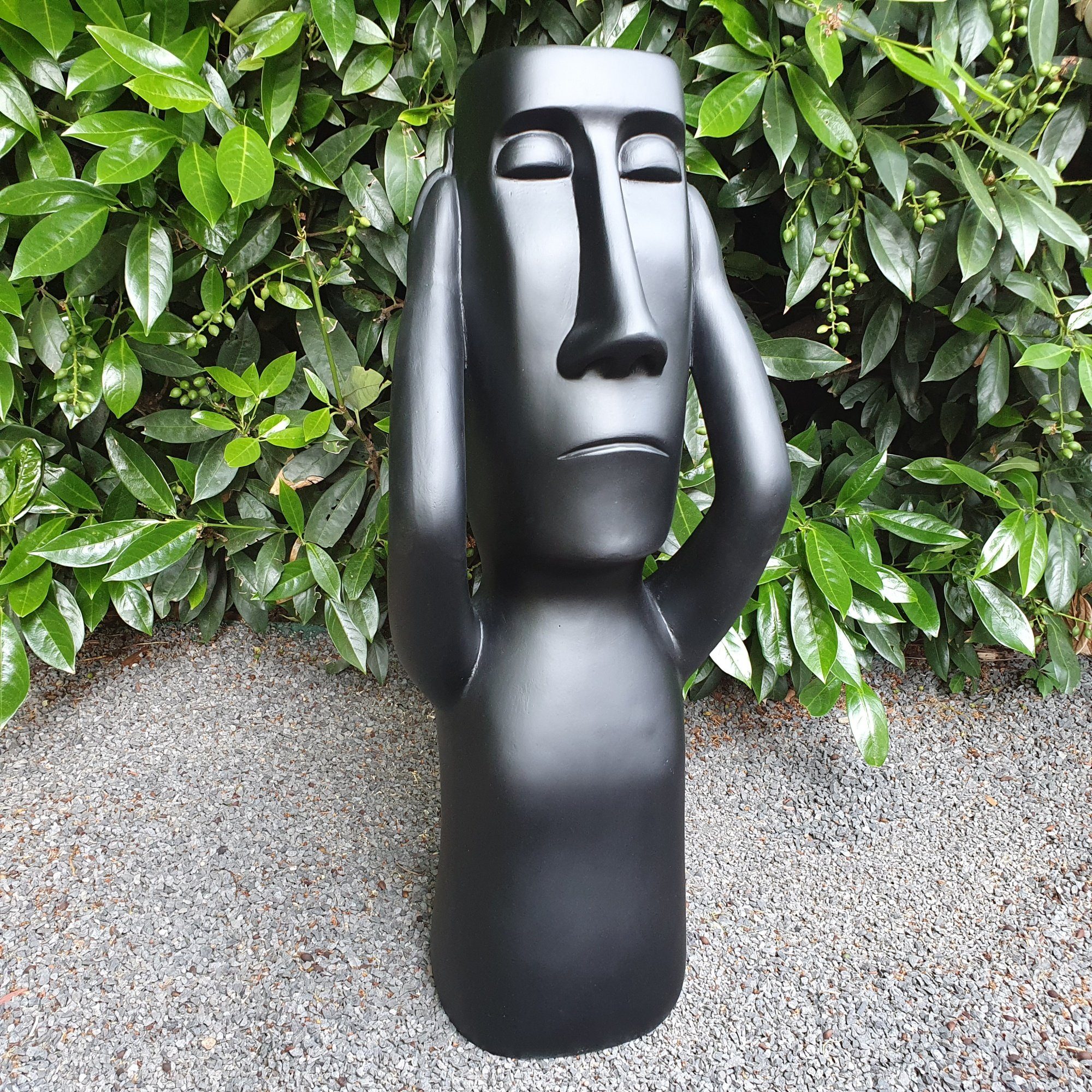 cm Gartenfigur 70 hören Aspinaworld nicht Gartendeko Figur Moai wetterfest