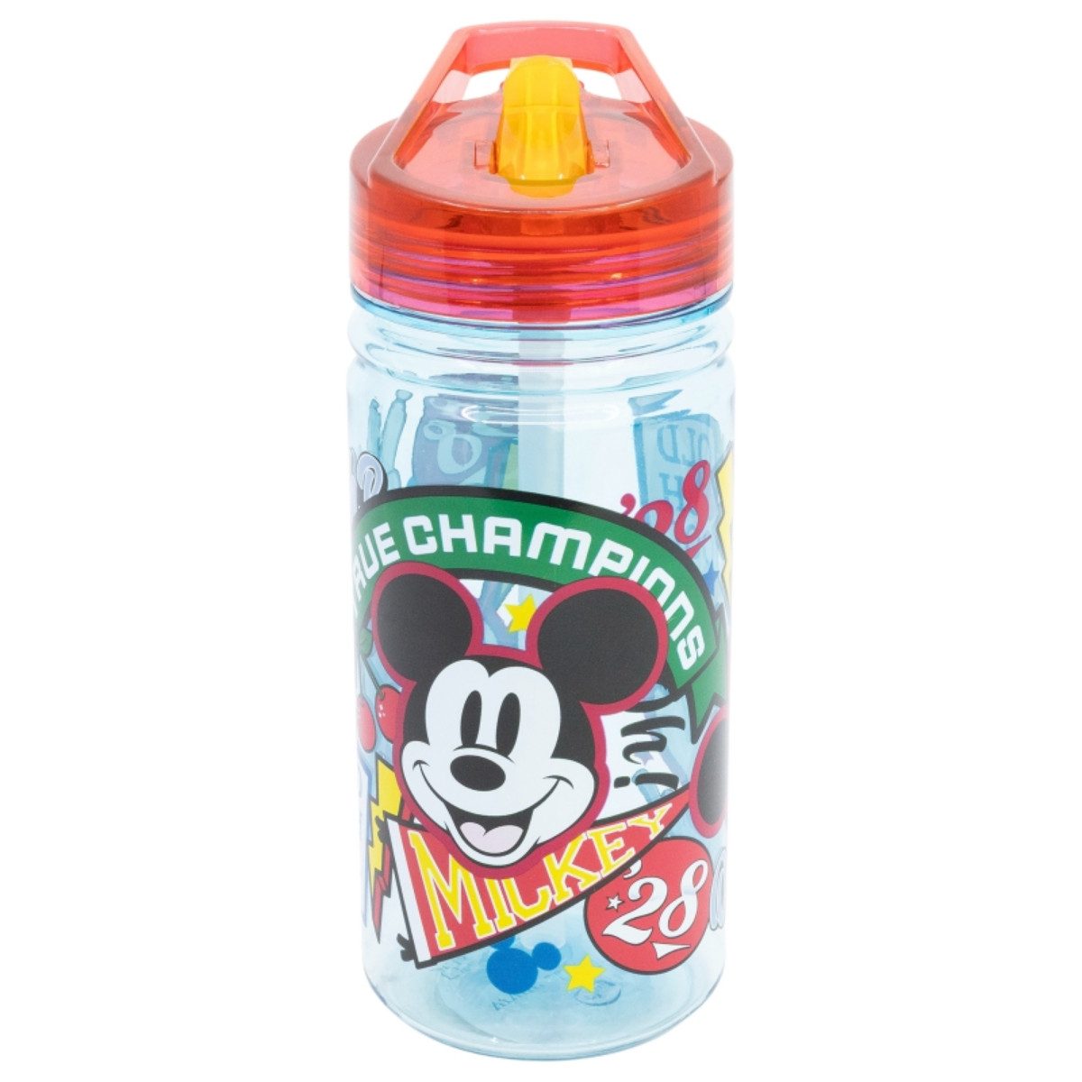 Storline Trinkflasche Disney Mickey 475 ml Kinderflasche mit Klappdeckel & Griff