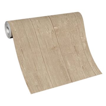 BRICOFLOR Vinyltapete Root2/Tapeten/Stil/Tapete Holzoptik, Holzstruktur, (1 St), Wallpaper