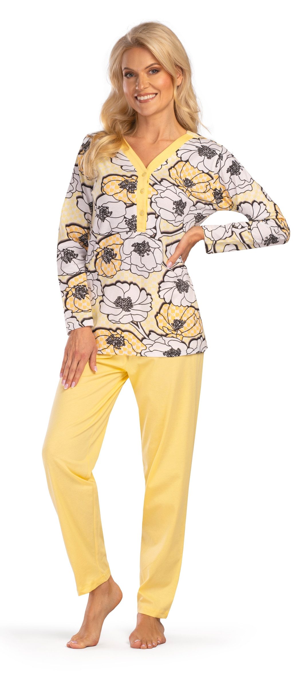 Consult-Tex Pyjama Damen Pyjama, Schlafanzug, Homewear Set DF419 (Packung) günstig online kaufen