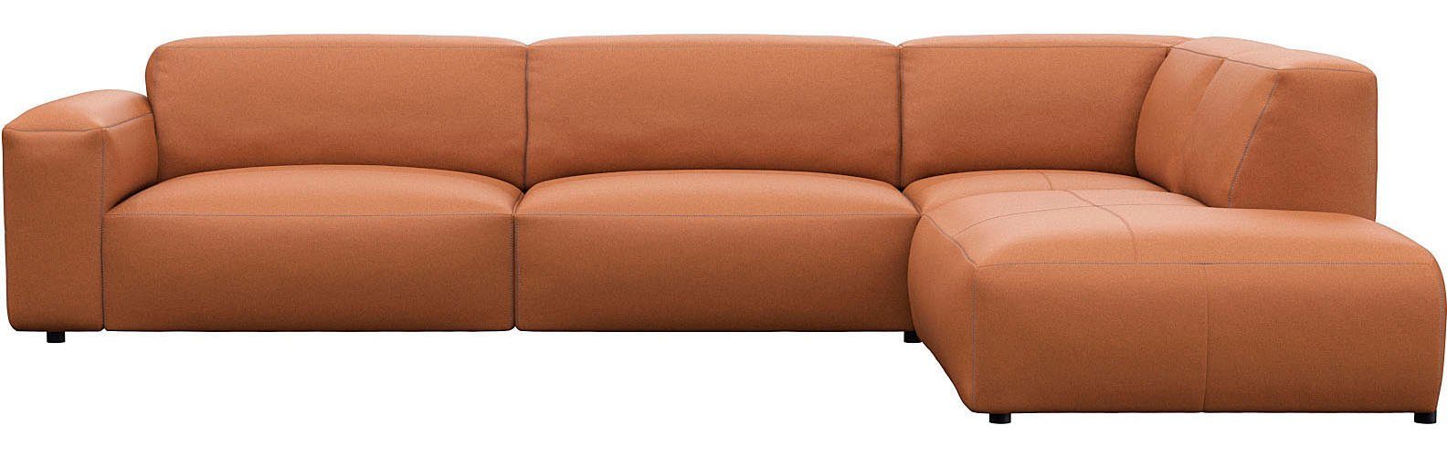 FLEXLUX Ecksofa Lucera, super bequem durch hochwertigen Sitzaufbau mit Kaltschaum, modern & anschmiegsam, L-Form, Designsofa