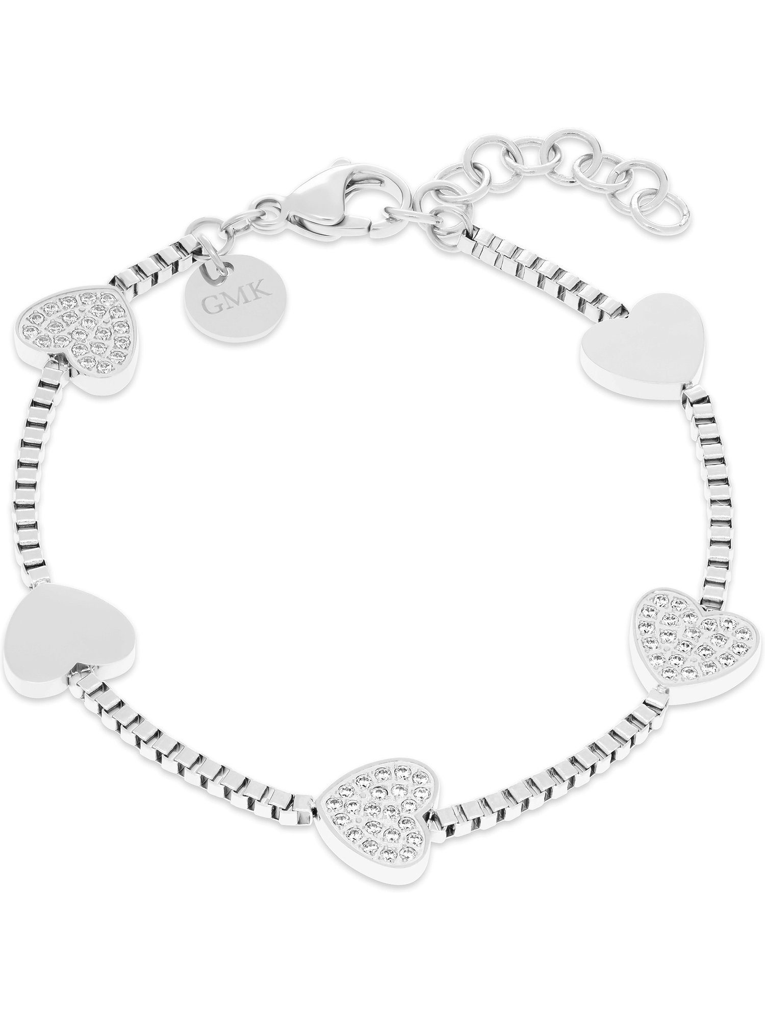 KRETSCHMER Zirkonia Edelstahl MARIA Edelstahlarmband silber Damen-Armband 81 GMK GUIDO