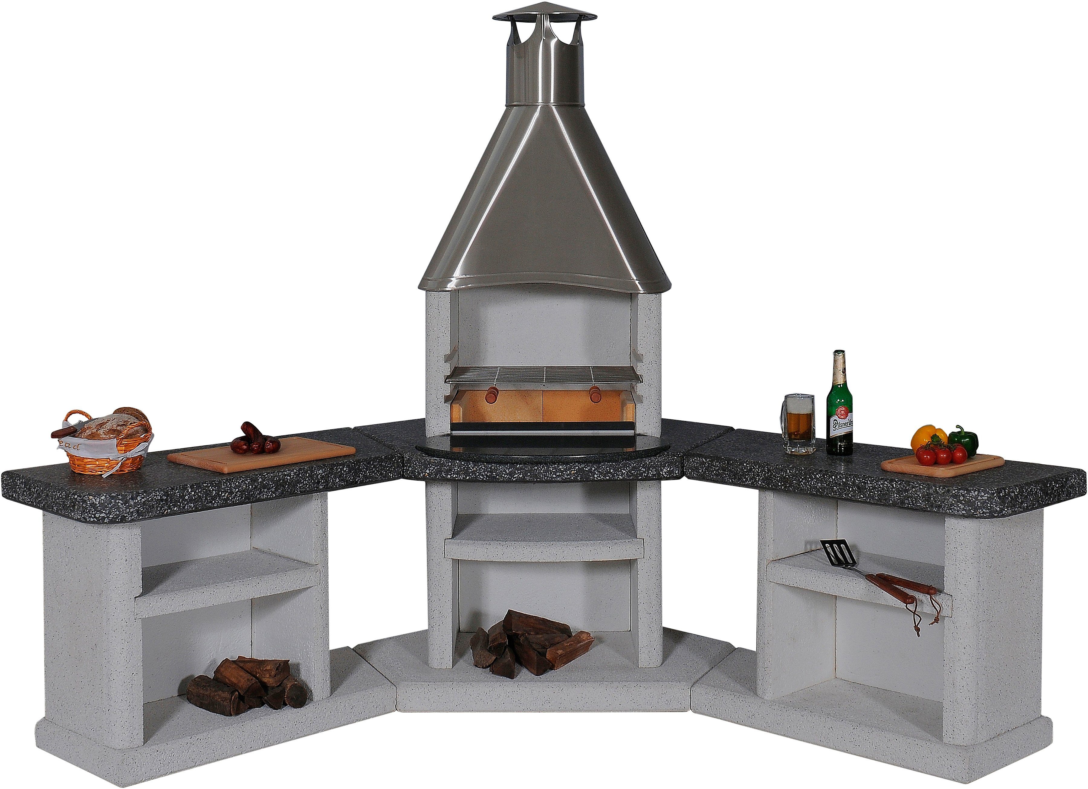 WELLFIRE Grillkamin Ardea, BxTxH: 188x73x192 cm