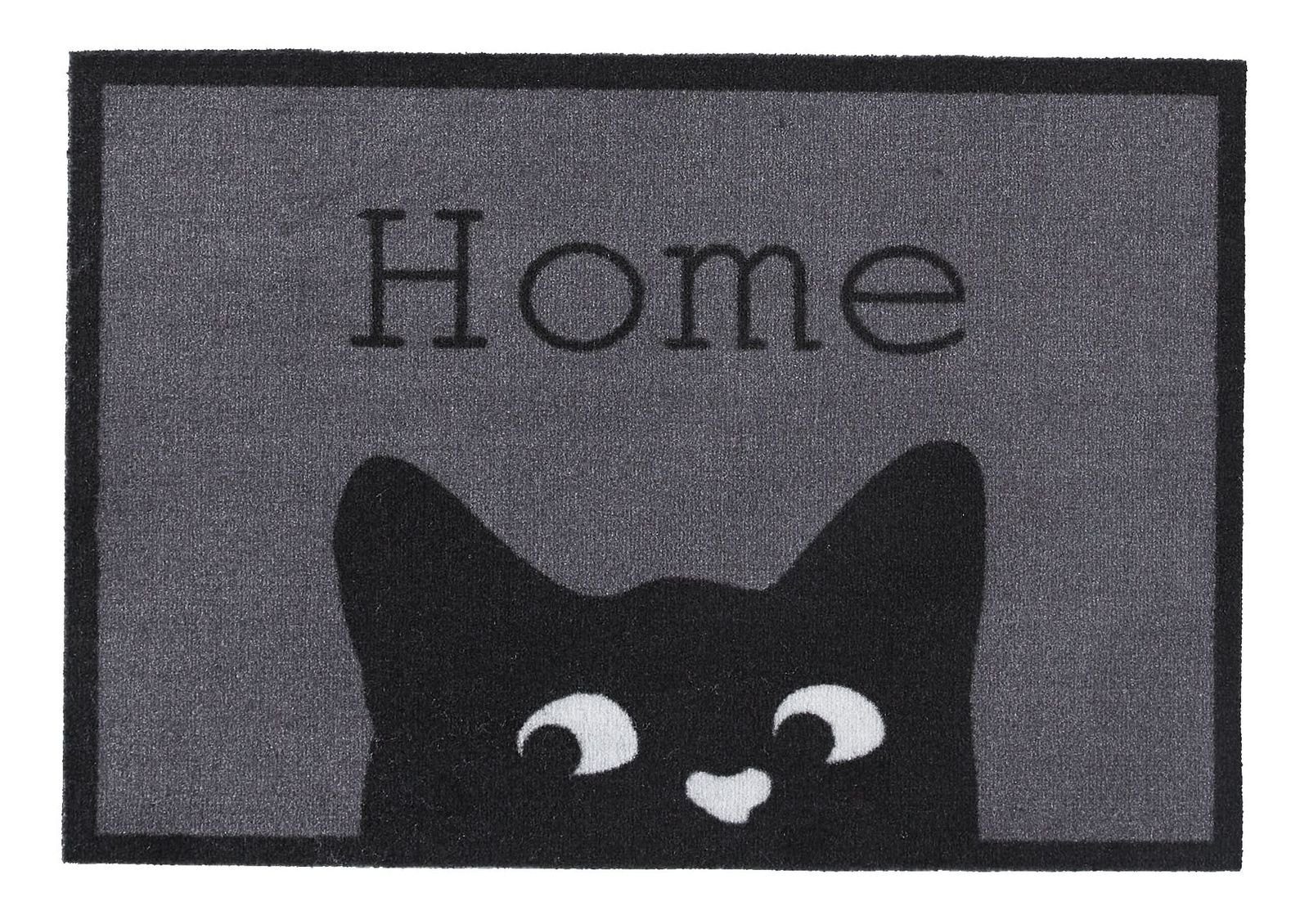Fußmatte MD Entree Impression Eingangsmatte - Teppichmatte - Küchenteppich, MD Entree, rechteckig, Höhe: 5 mm, bei 30° waschbar, anti-rutsch, 40 x 60 cm, Home Cat, grau