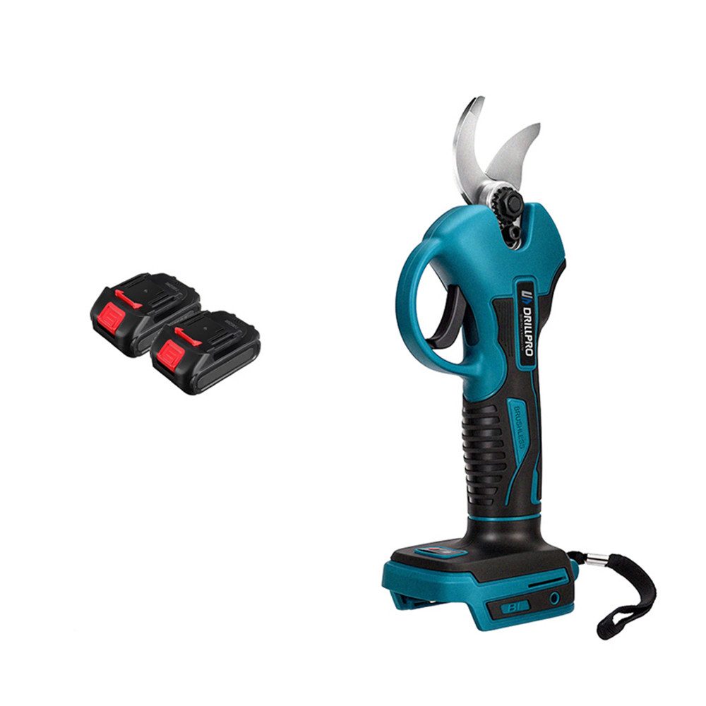 Insma Gartenschere, bürstenlos Gartenschere, 50mm Schnittdurchmesser, mit 2 Akkus