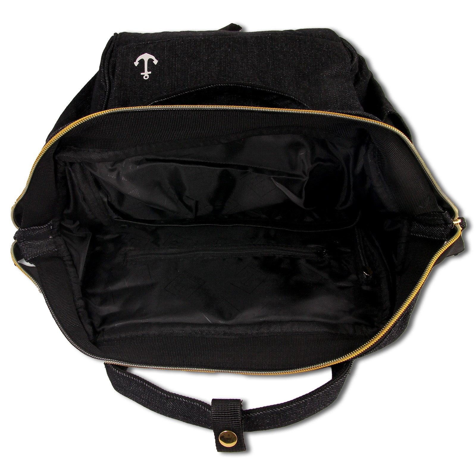 Robin Ruth Freizeitrucksack Robin Ruth Rucksack Baumwolle schwarz weiß, Damen, Herren Rucksack Baumwolle, schwarz, weiß ca. 40cm hoch