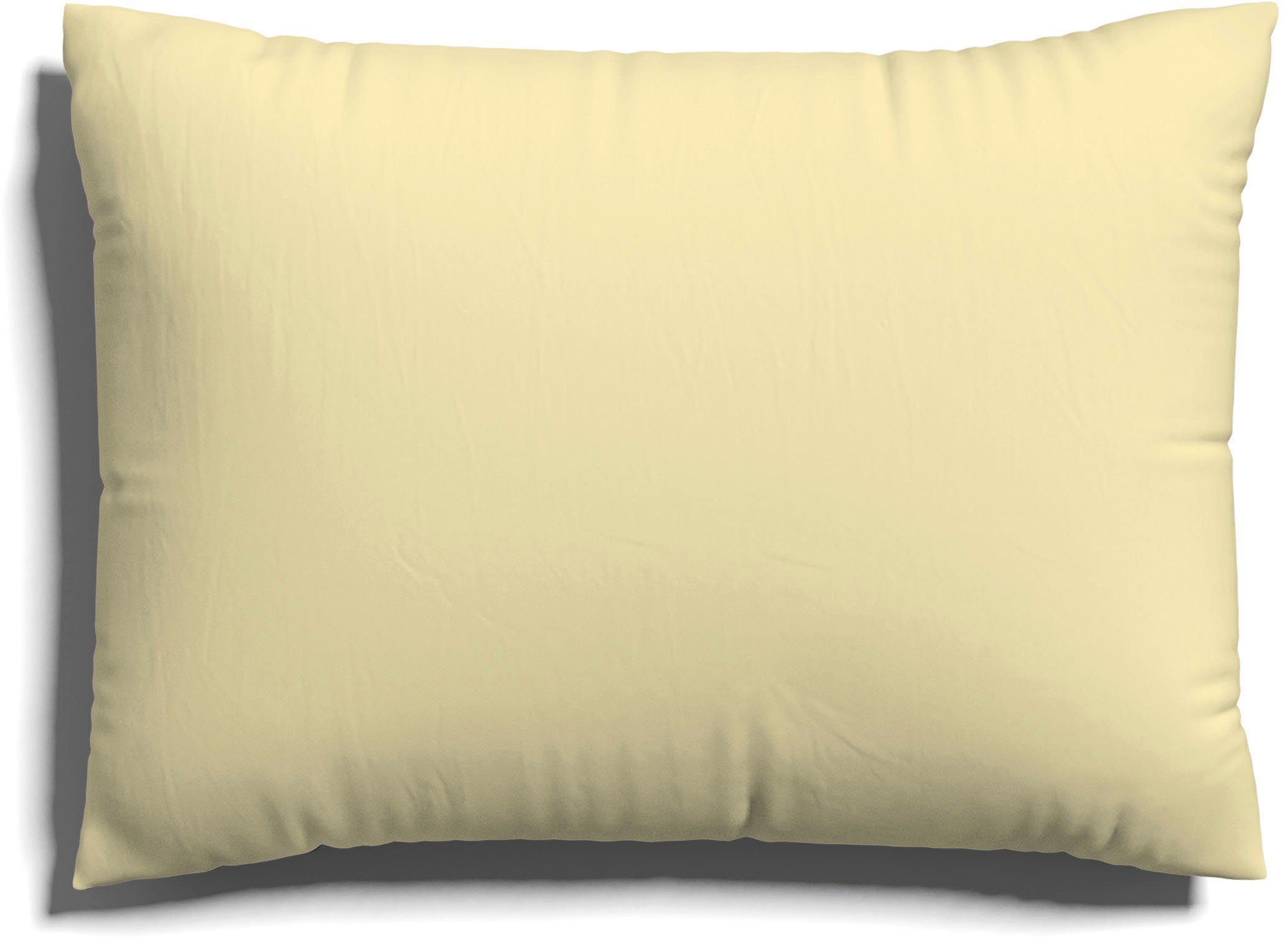 Schlafgut Kissenbezug EASY JERSEY Kissenhülle 100% Baumwolle, weicher Edel-Jersey, bügelfrei, (1 Stück), mit farblich angepasstem Reißverschluss, pflegeleicht, formstabil