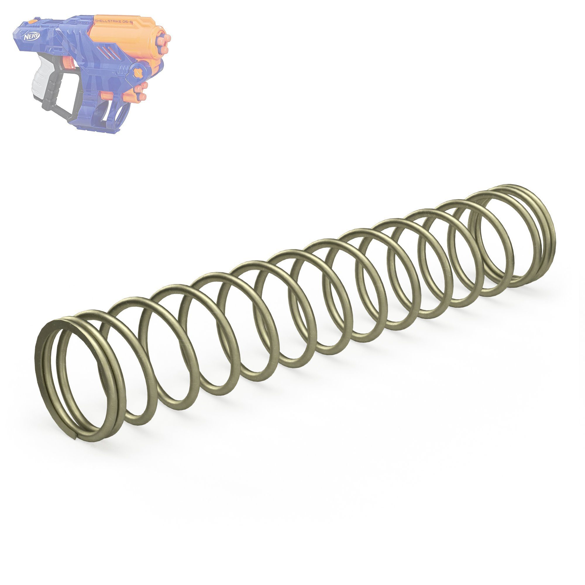 Blasterparts Blaster Tuning-Feder Tactical Range passend für NERF - N-S, Ein schnelles Power Upgrade für einen coolen handlichen Blaster
