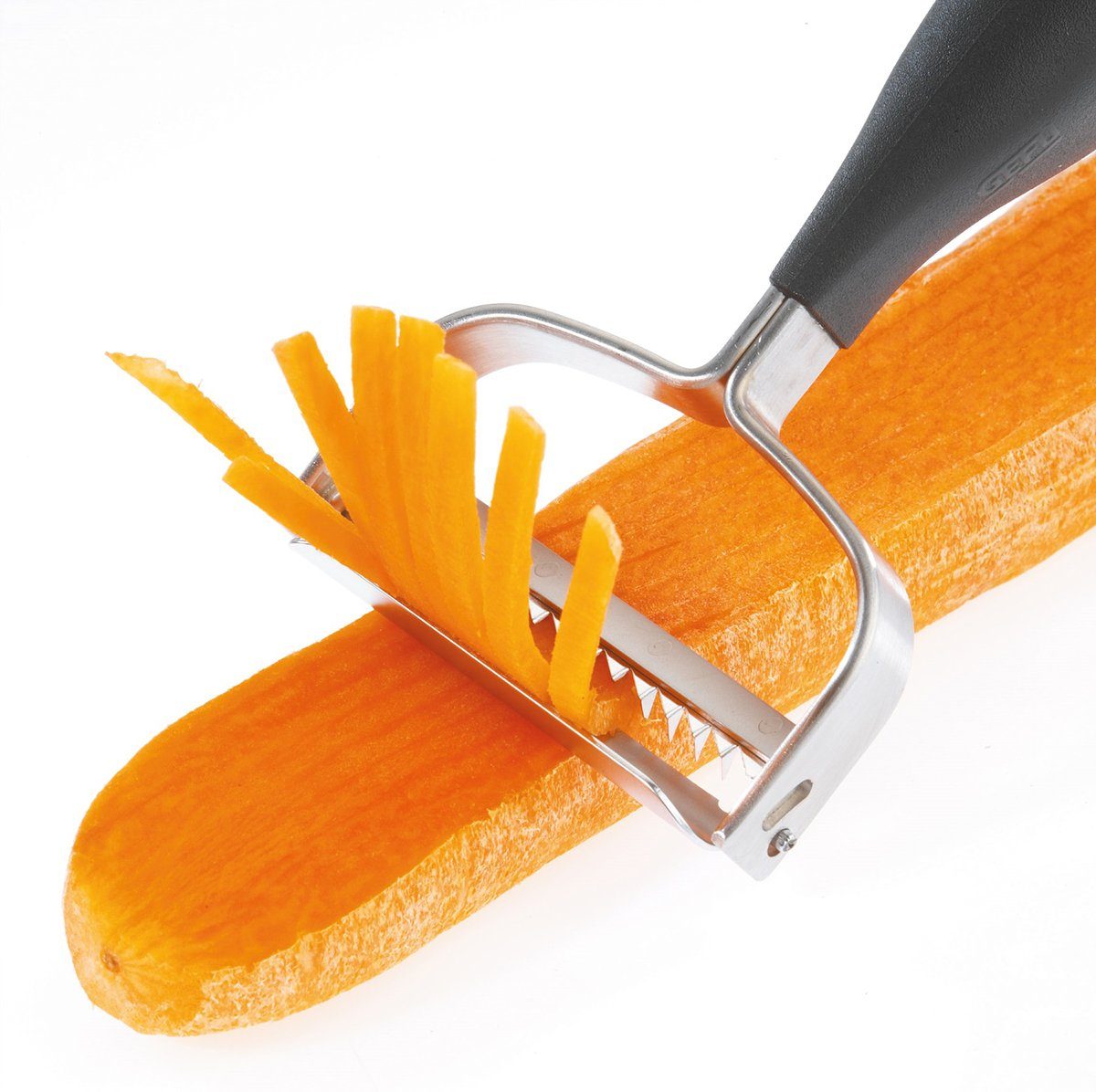 GEFU Julienneschneider Julienne Schäler STRISCIA ergonomischer Griff Link