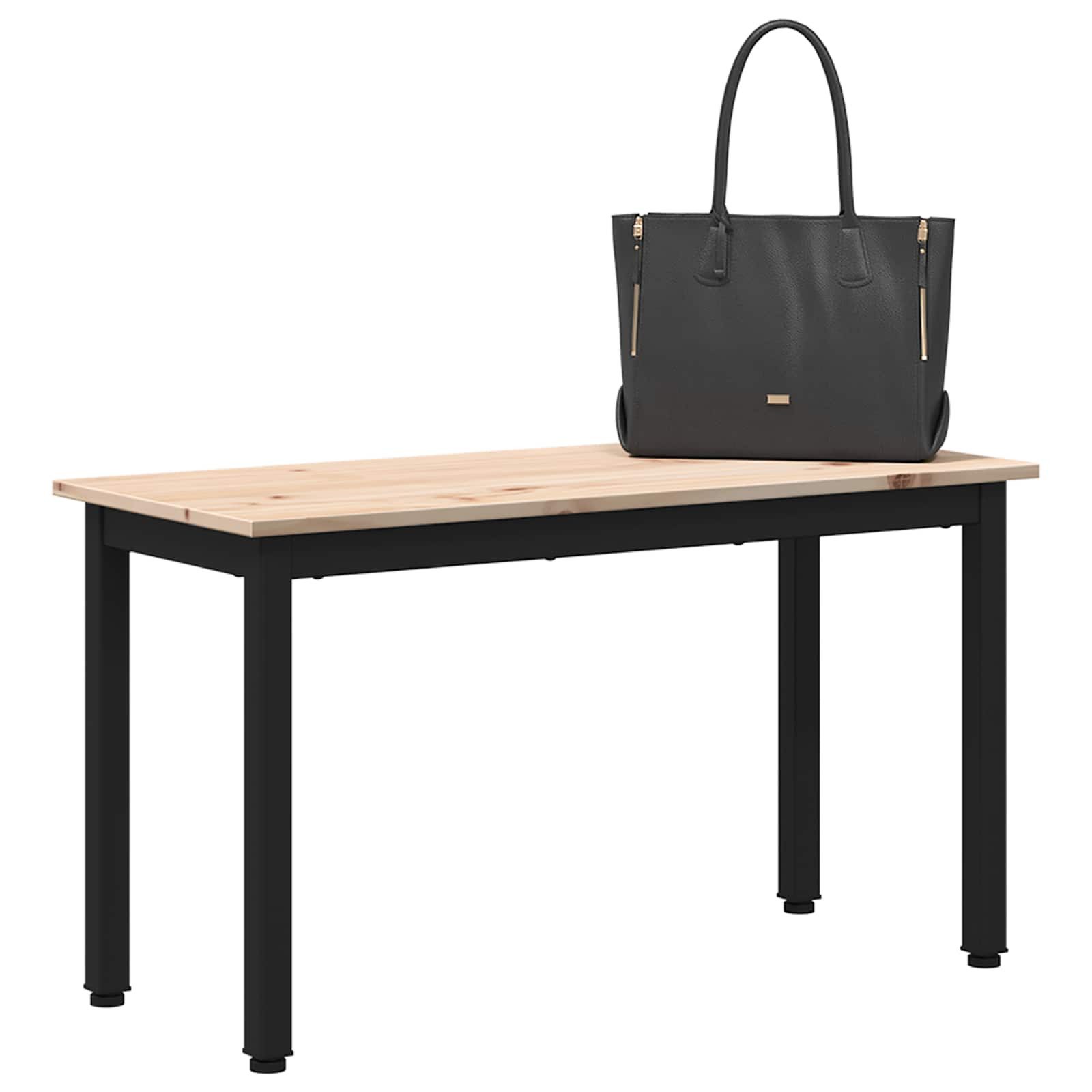 vidaXL Sitzbank Bank Natur 80 x 35 x 45 cm Massives Kiefernholz (1-St)