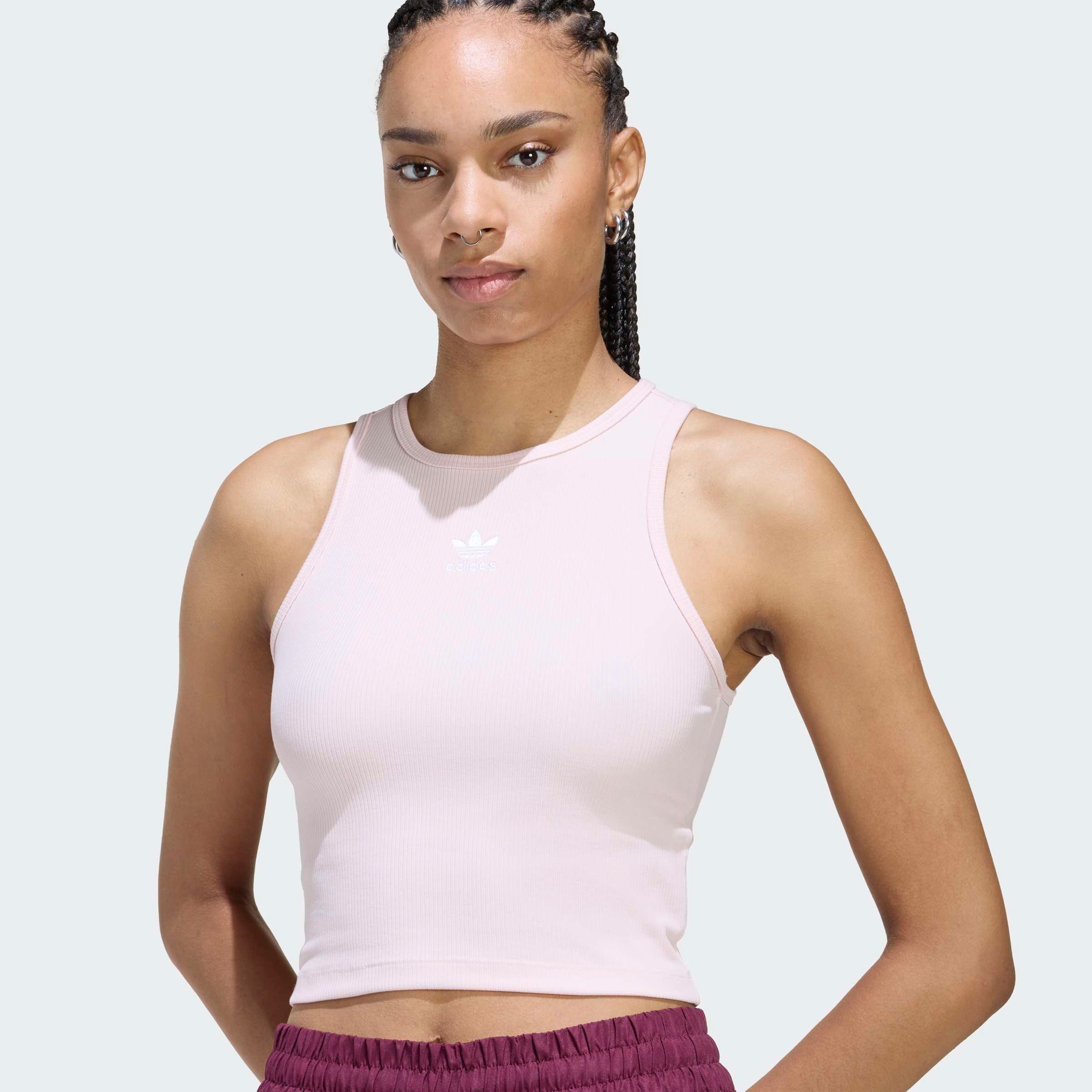 adidas Originals Tanktop ESS RIB TANK für Erwachsene, mit Rundhalsausschnitt