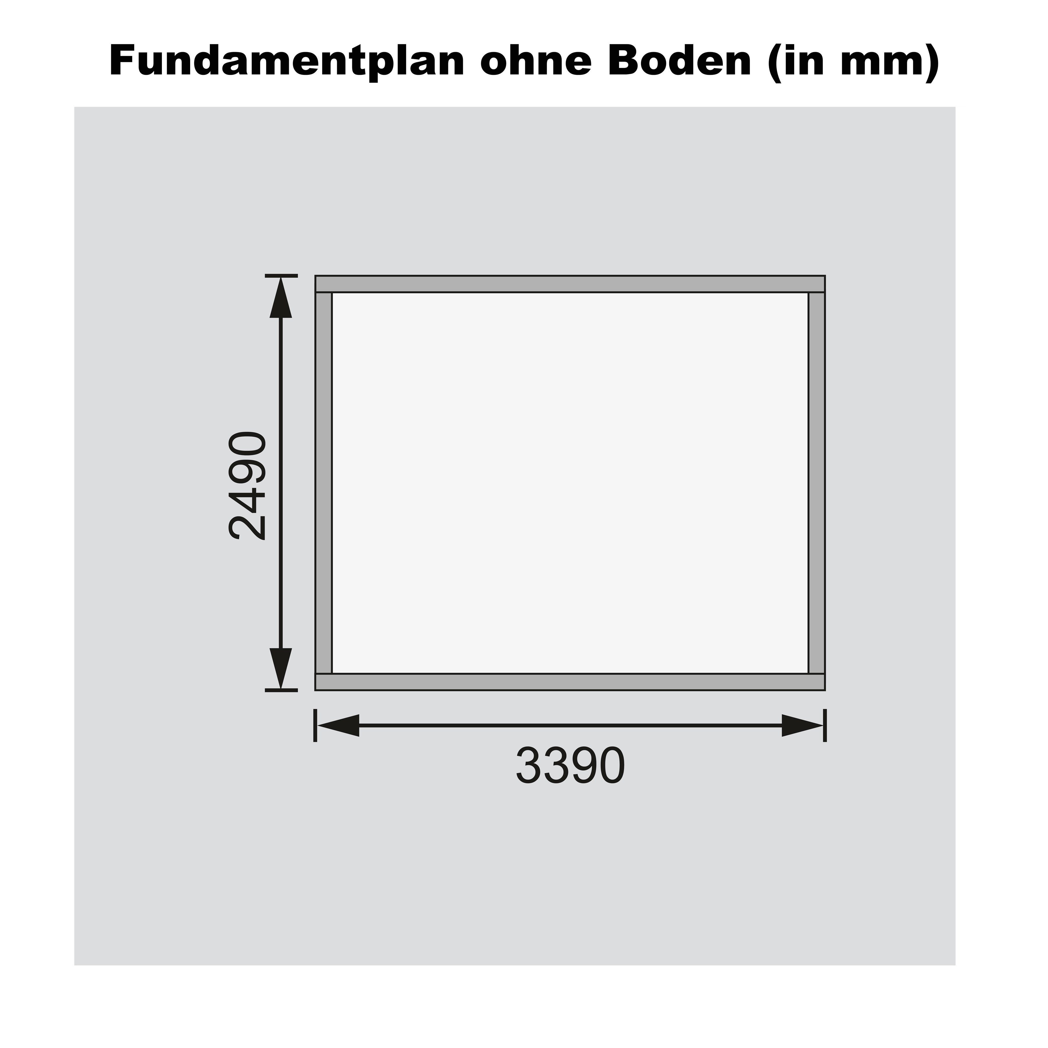 BxT: Karibu Gartenhaus 4, Felsenberg 407x290 cm