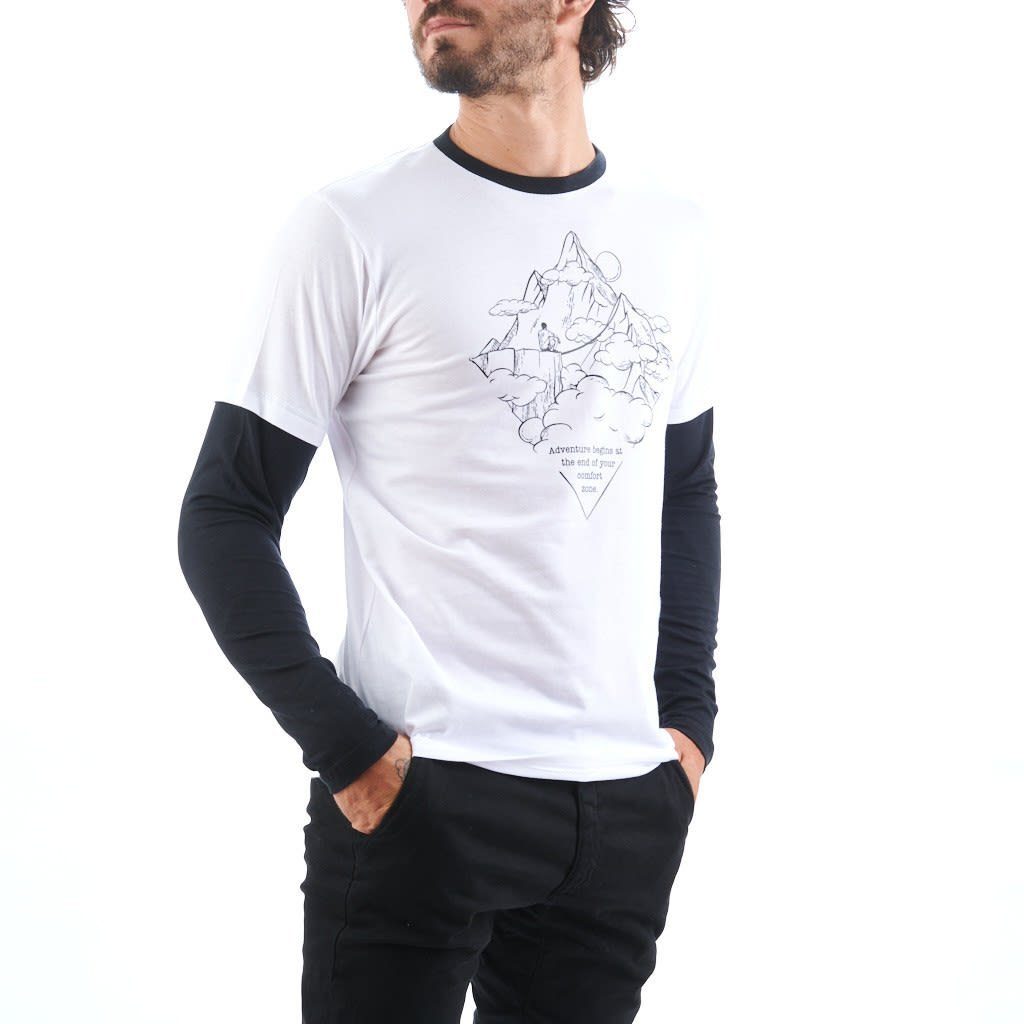 T-Shirt Nograd Adventure Kurzarm-Shirt M Herren White NOGRAD T-shirt